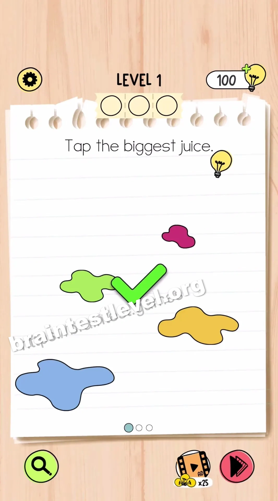 Brain Test 5 Level 1 scene 1 step 2