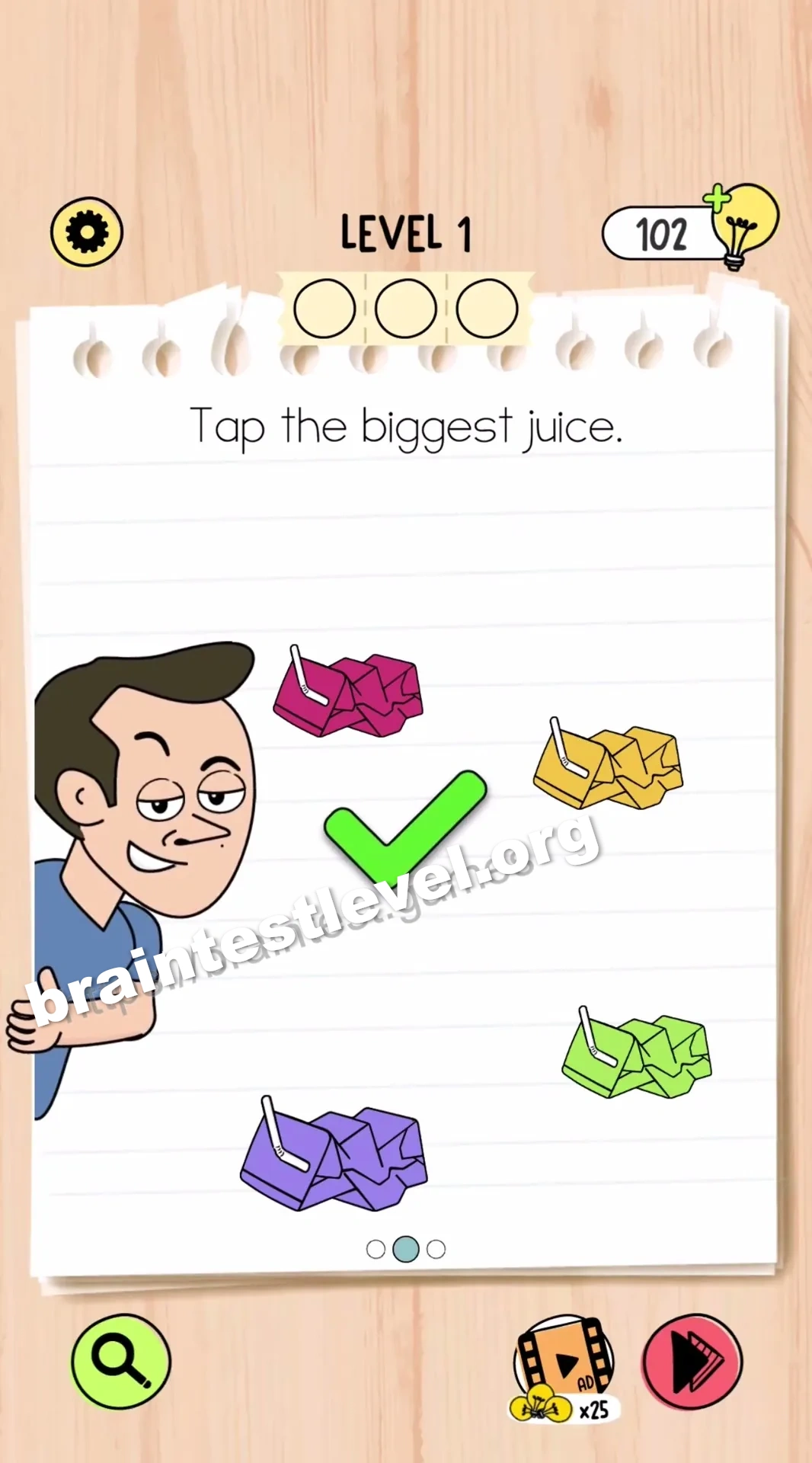 Brain Test 5 Level 1 scene 2 step 2
