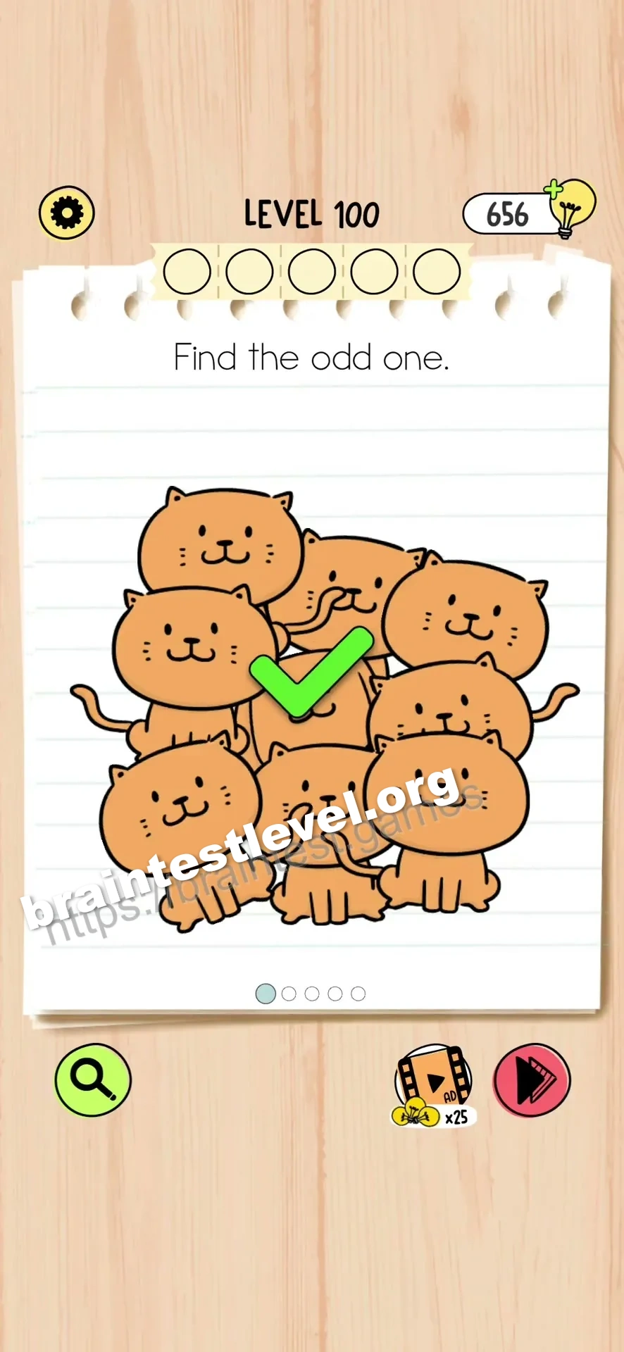 Brain Test 5 Level 100 scene 1 step 2