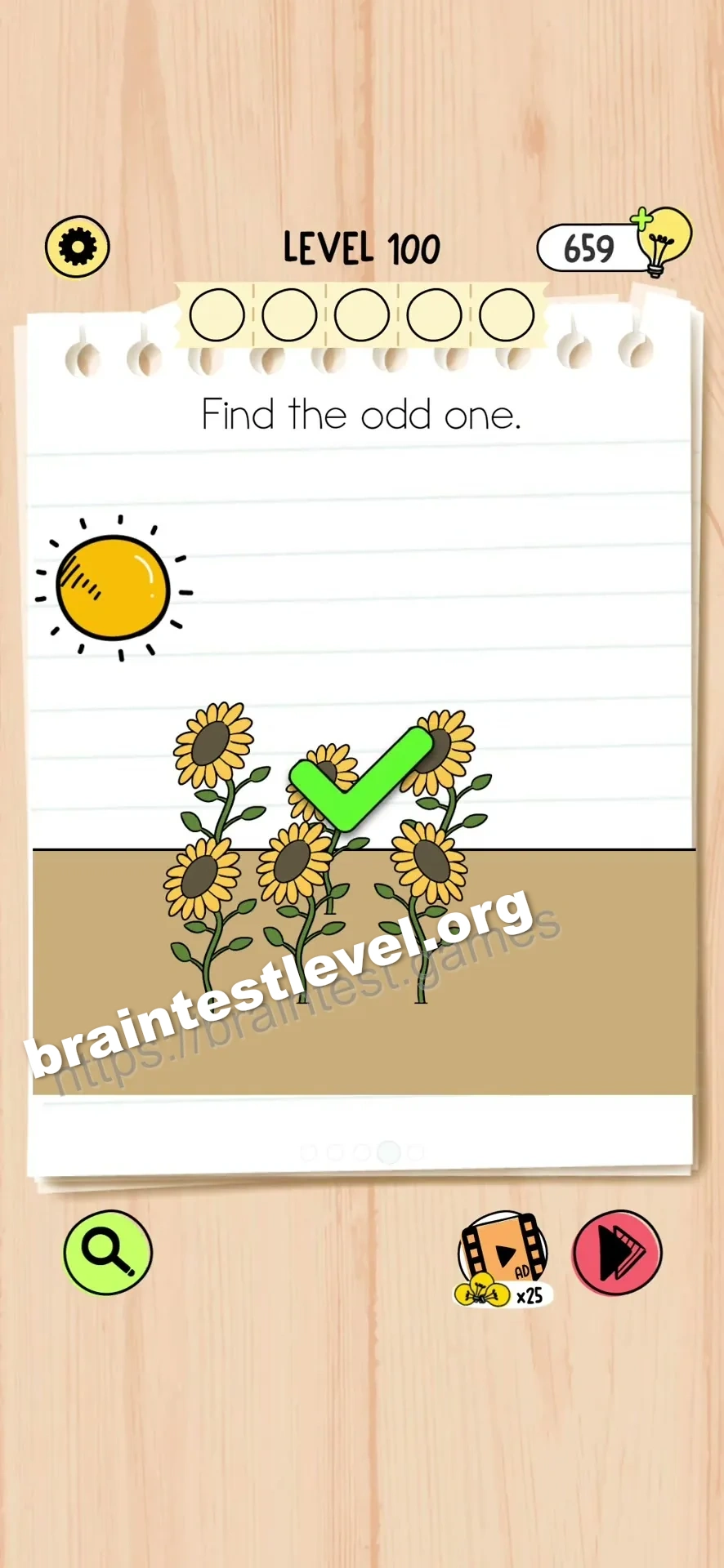 Brain Test 5 Level 100 scene 4 step 2