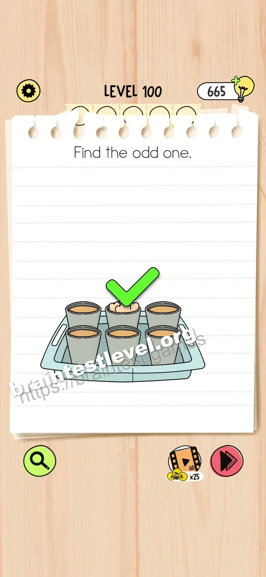 Brain Test 5 Level 100 scene 5 step 2