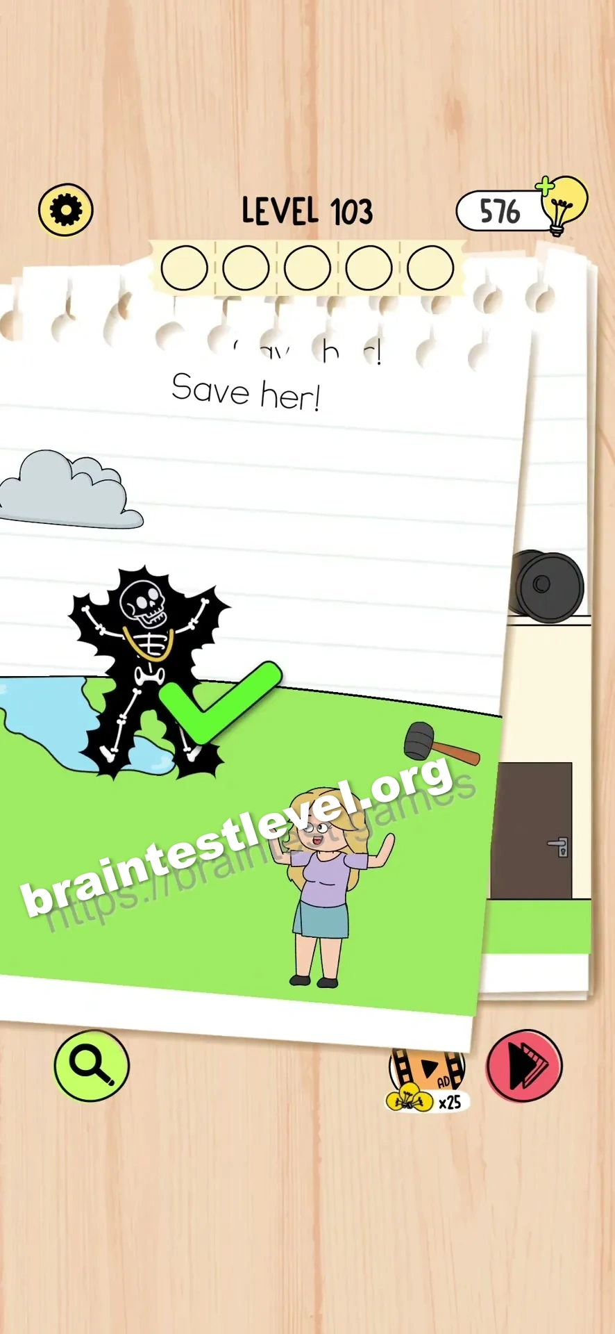Brain Test 5 Level 103 scene 1 step 2