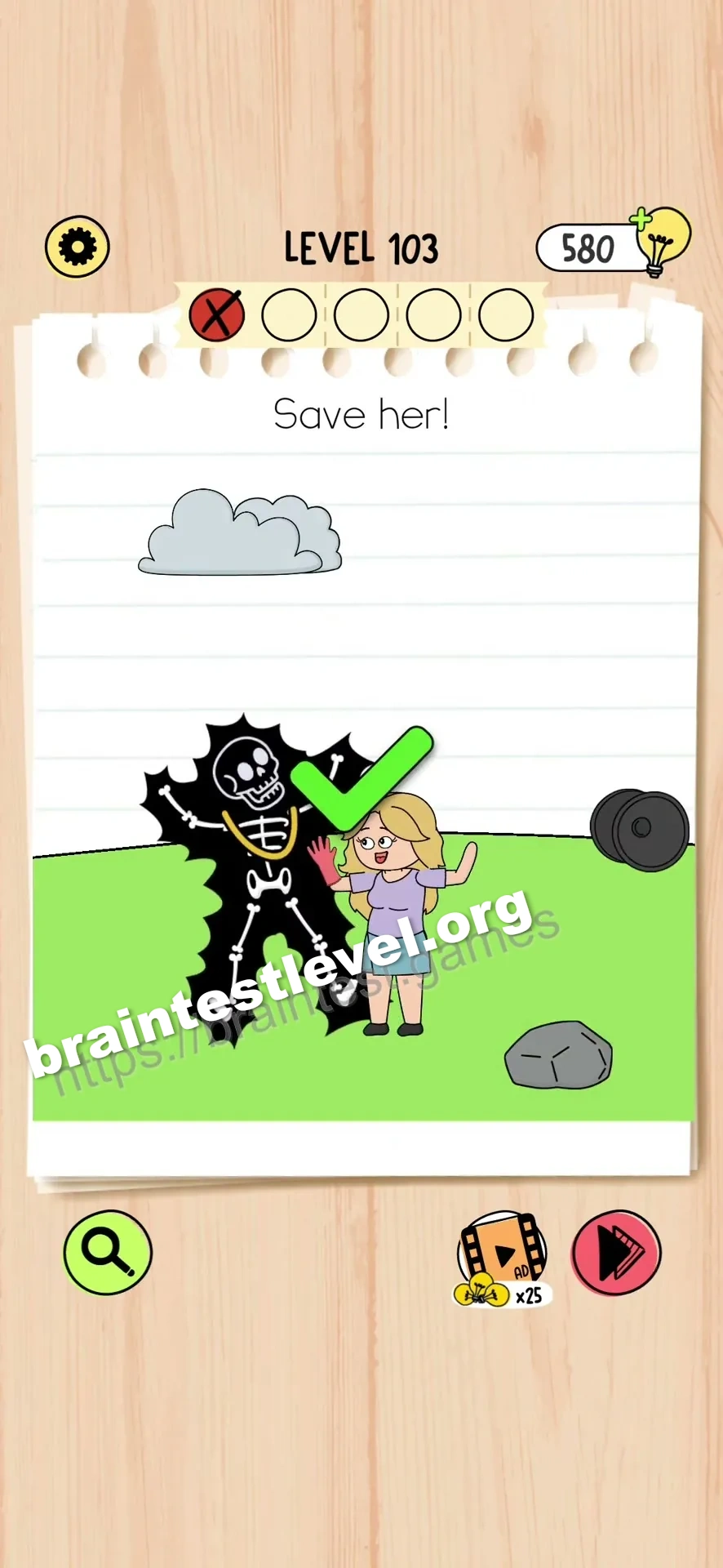 Brain Test 5 Level 103 scene 3 step 2