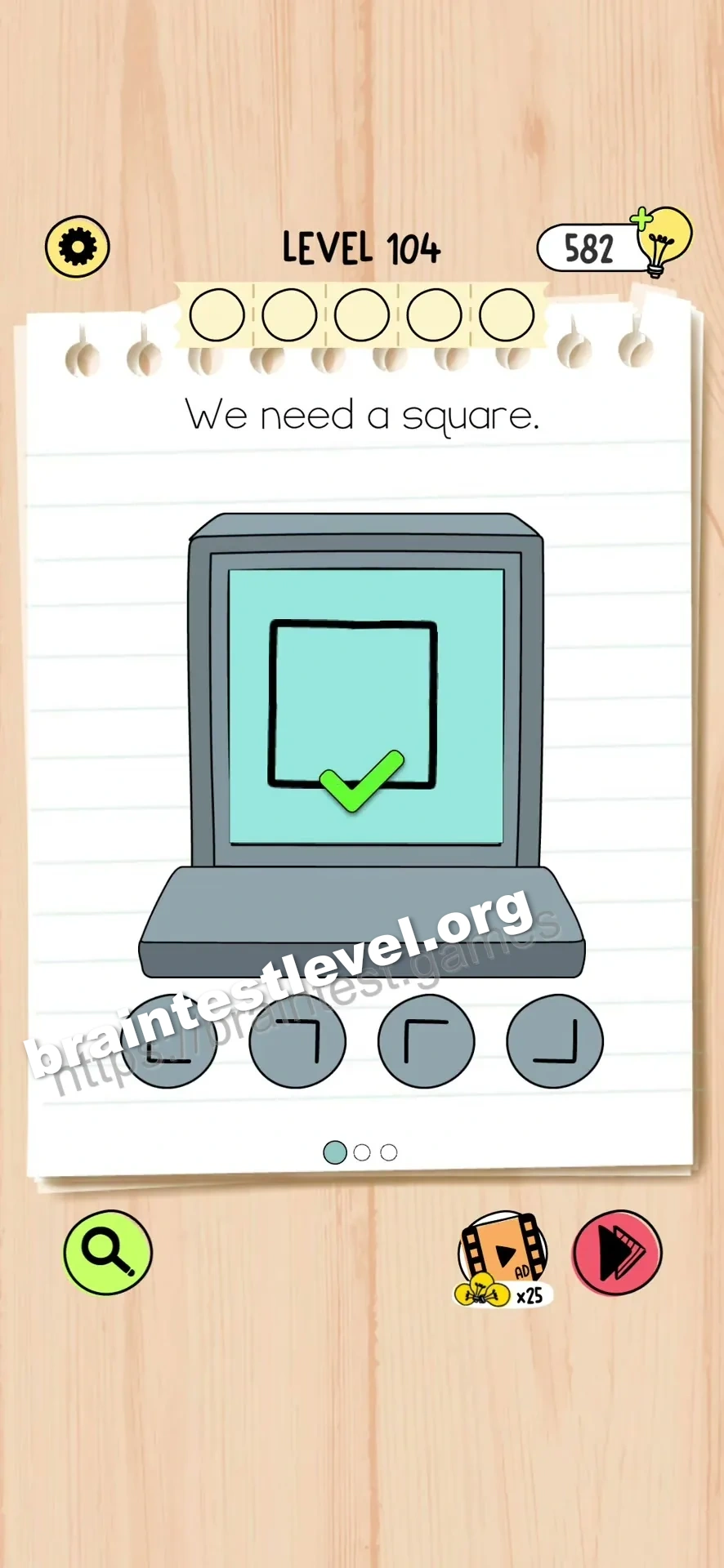 Level 104 screenshot
