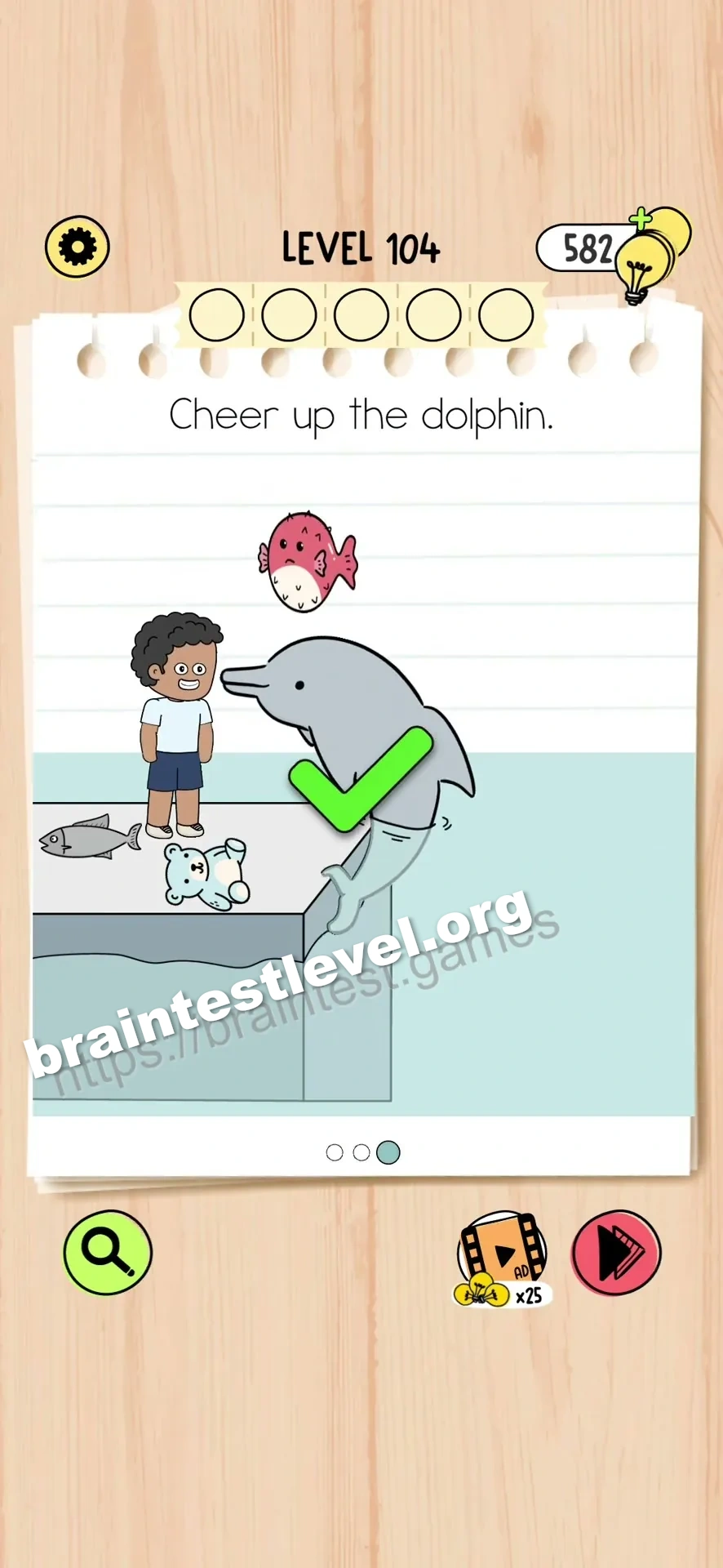 Brain Test 5 Level 104 scene 3 step 2