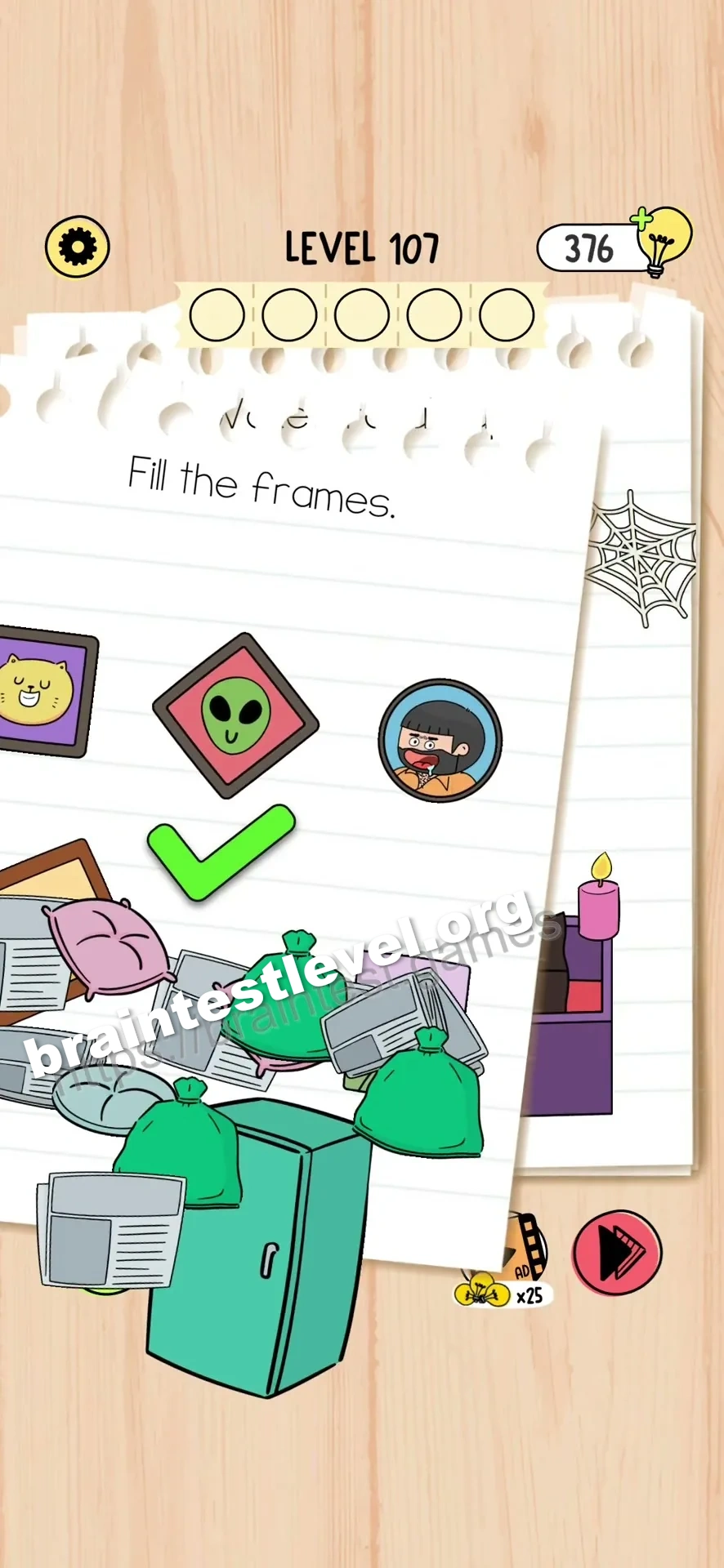 Brain Test 5 Level 107 scene 1 step 2