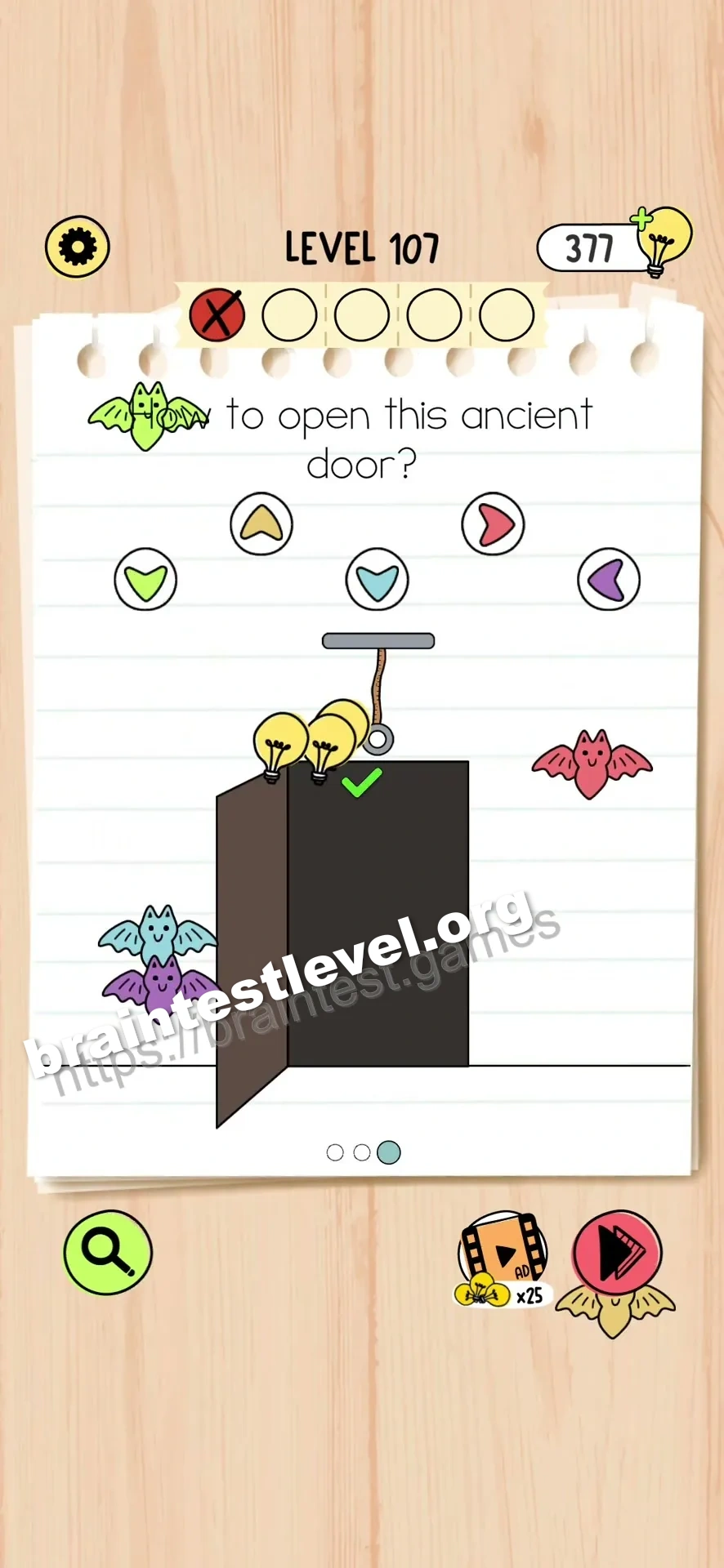 Brain Test 5 Level 107 scene 3 step 1