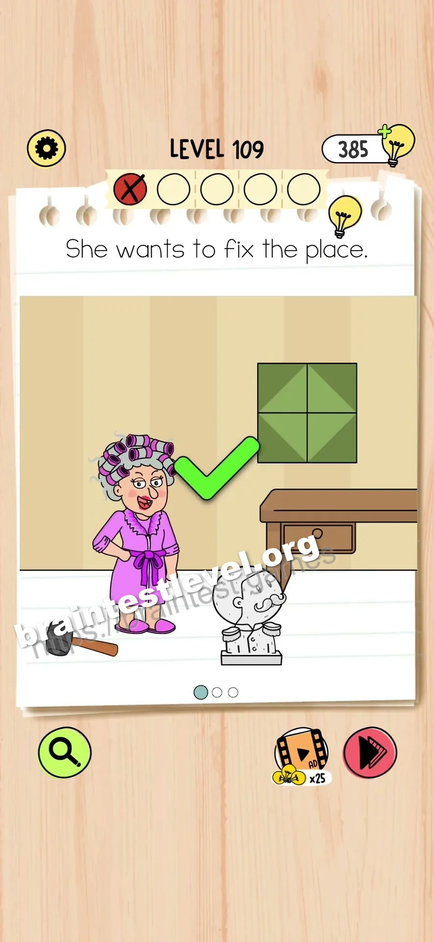 Brain Test 5 Level 109 scene 1 step 2