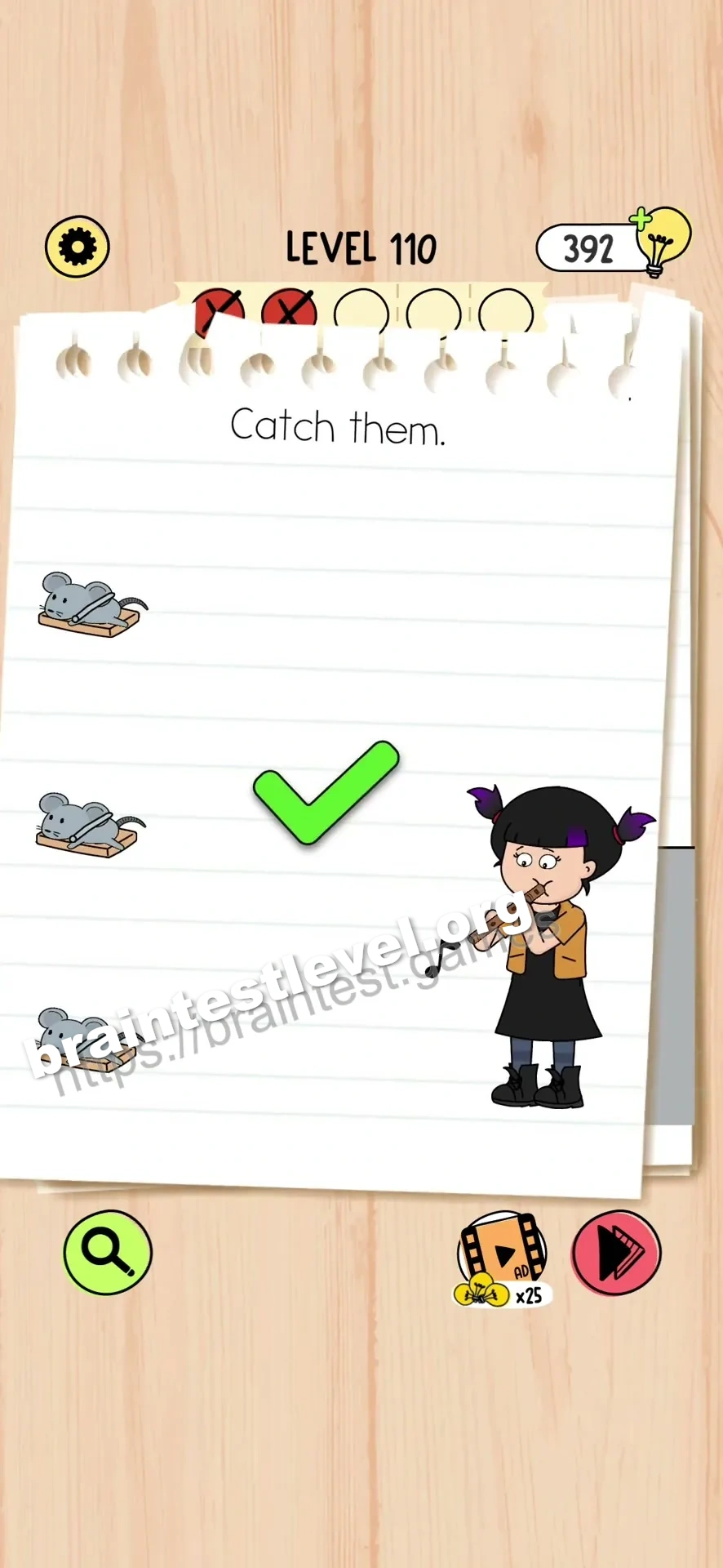 Brain Test 5 Level 110 scene 2 step 2