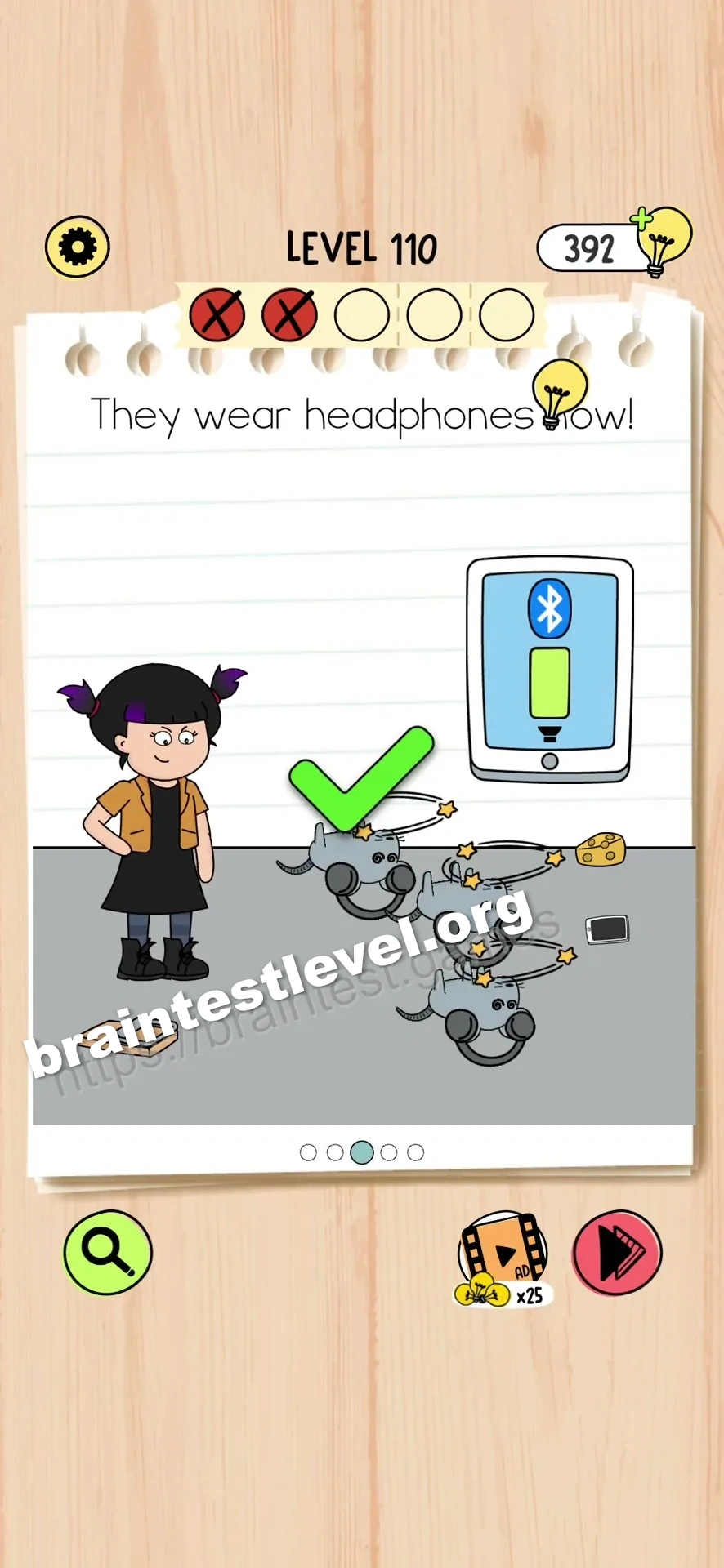 Brain Test 5 Level 110 scene 3 step 2
