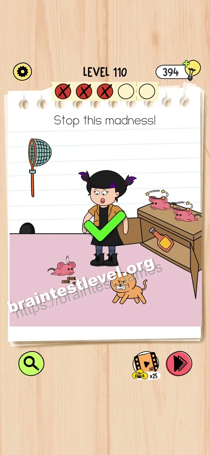 Brain Test 5 Level 110 scene 4 step 2