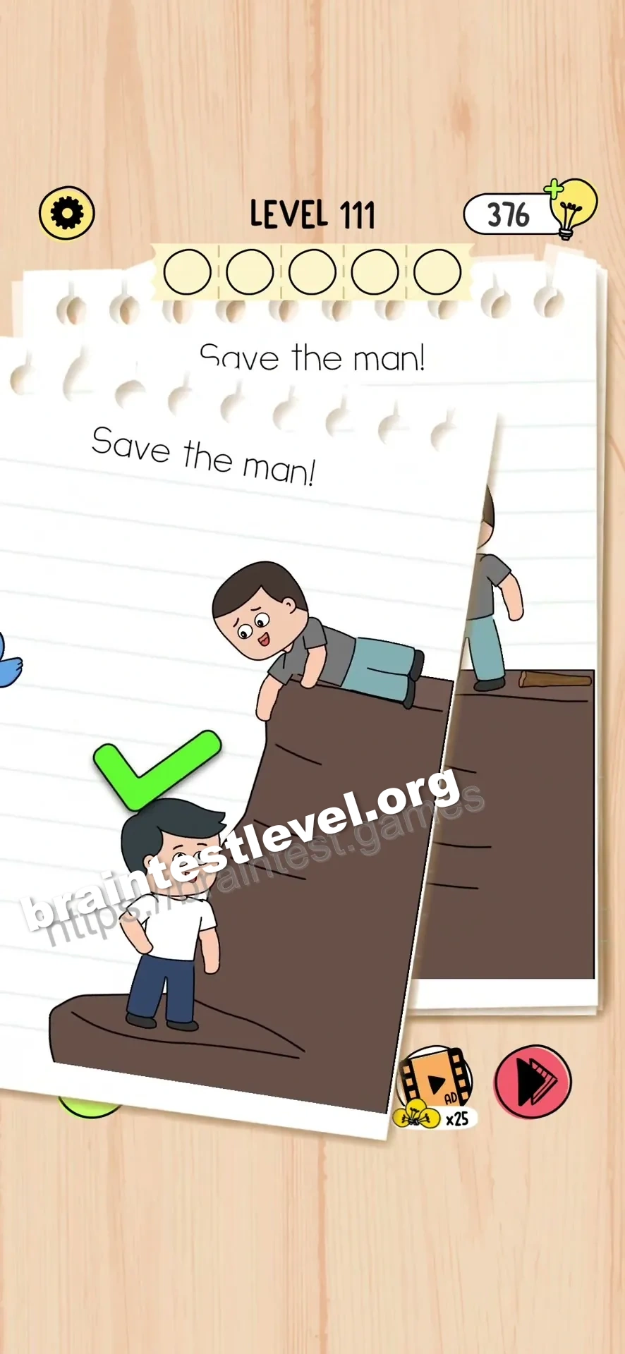 Brain Test 5 Level 111 scene 1 step 2