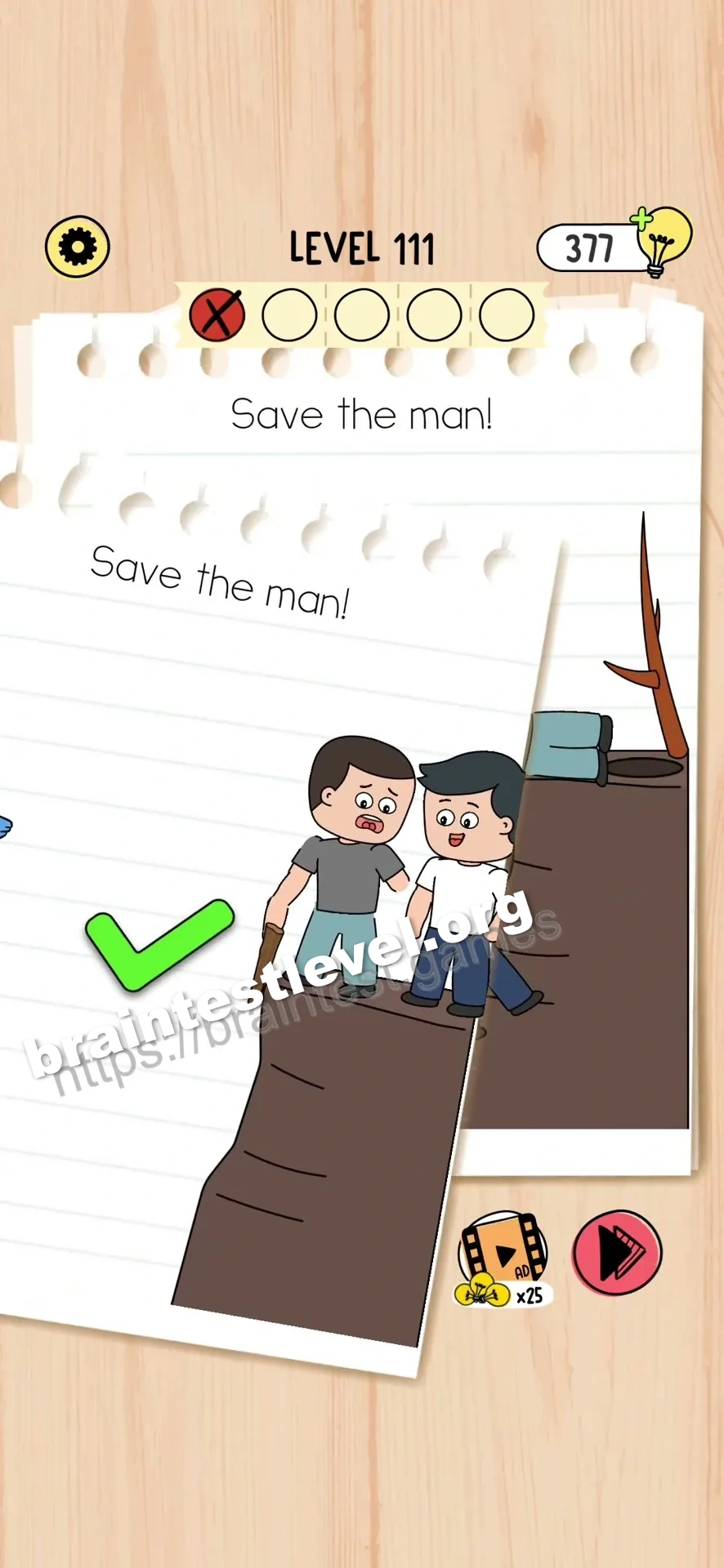 Brain Test 5 Level 111 scene 2 step 2