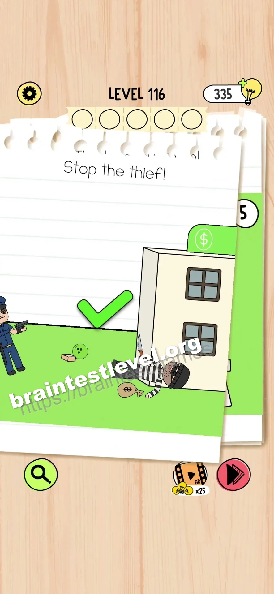 Brain Test 5 Level 116 scene 1 step 2