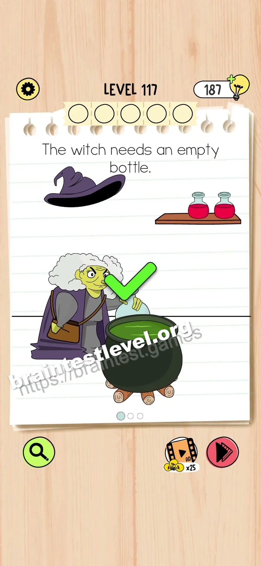 Brain Test 5 Level 117 scene 1 step 2