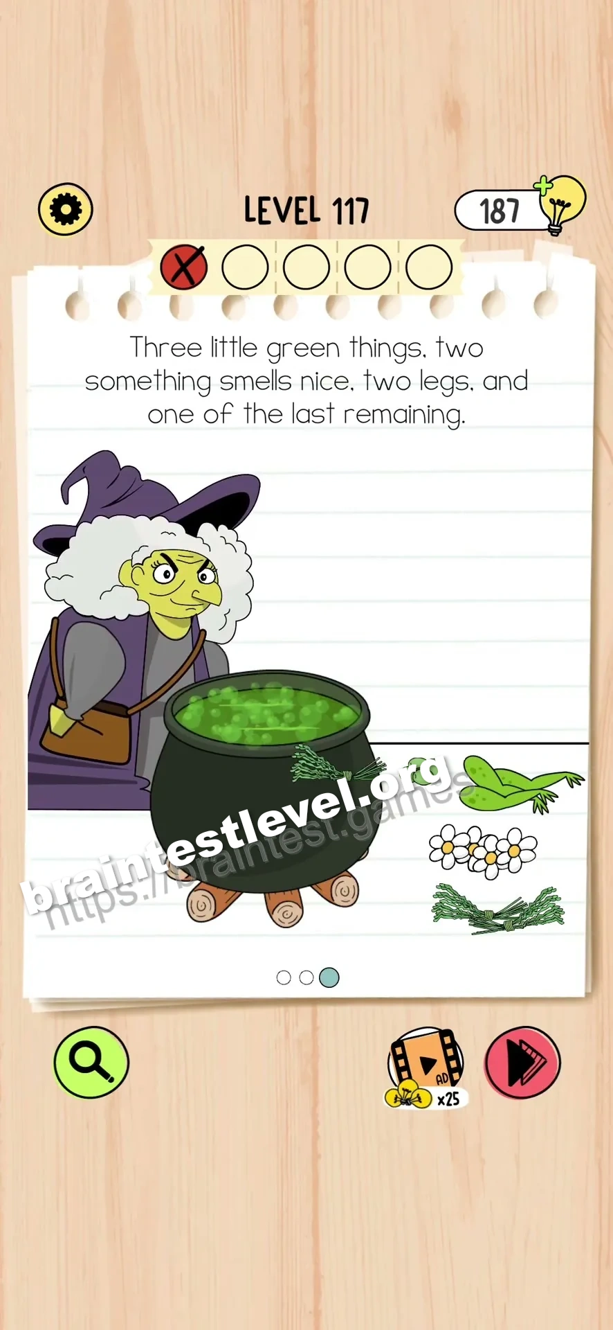 Brain Test 5 Level 117 scene 3 step 1