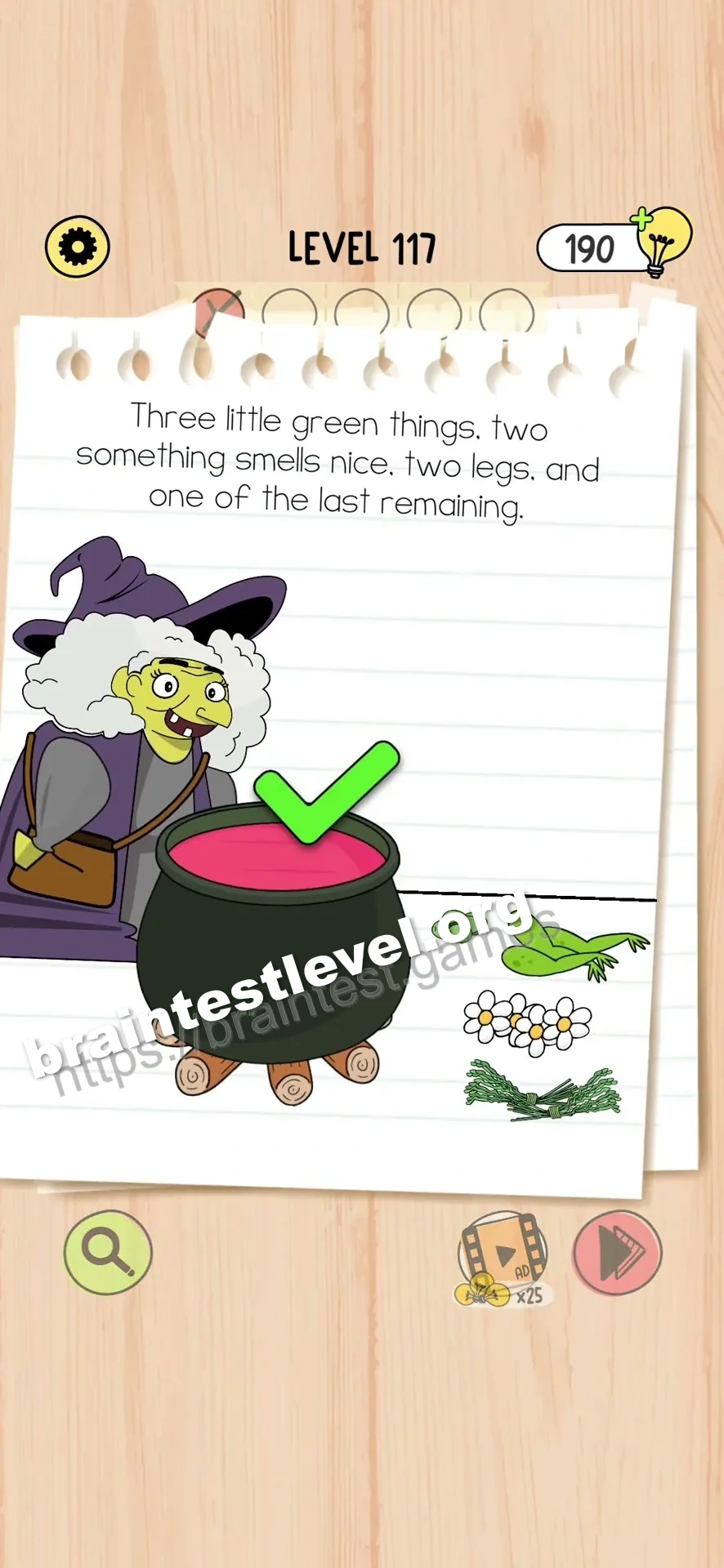Brain Test 5 Level 117 scene 3 step 2