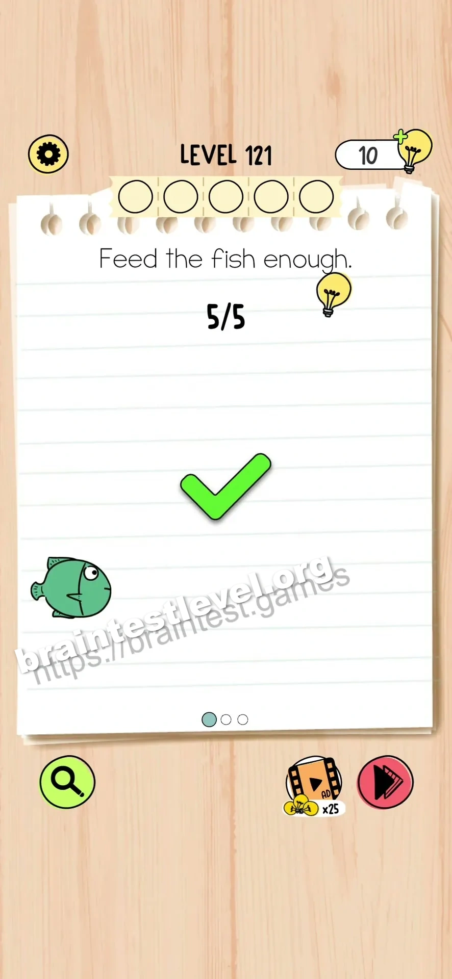 Brain Test 5 Level 121 scene 1 step 2