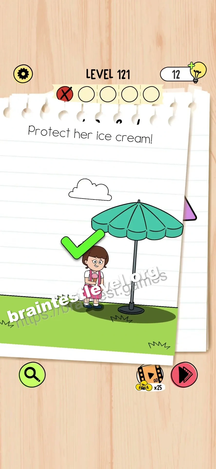 Brain Test 5 Level 121 scene 2 step 2
