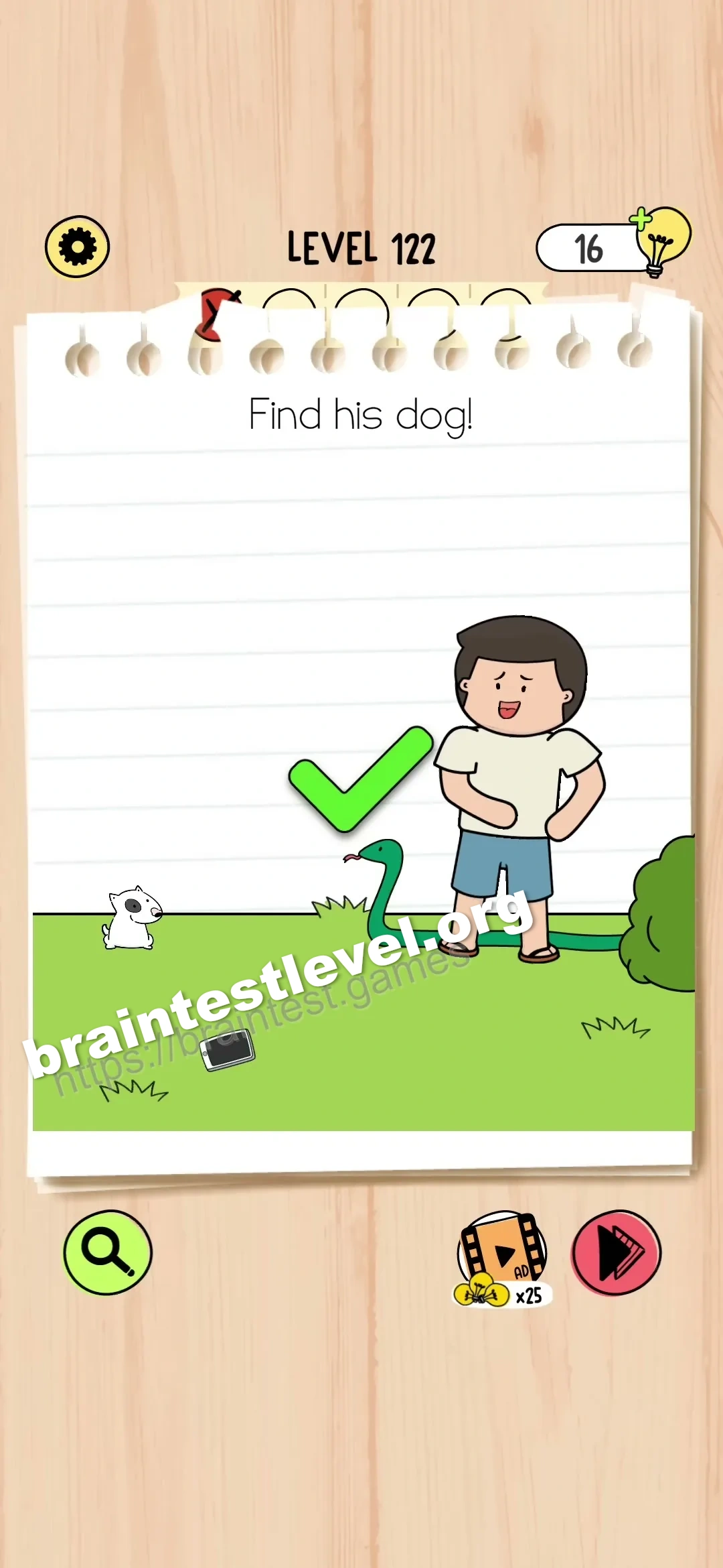 Brain Test 5 Level 122 scene 1 step 2