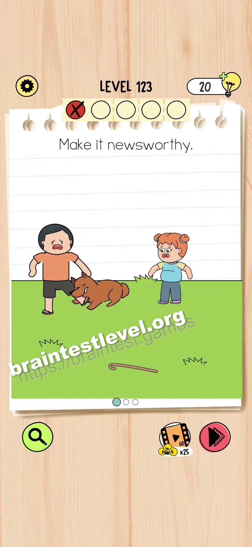 Level 123 screenshot