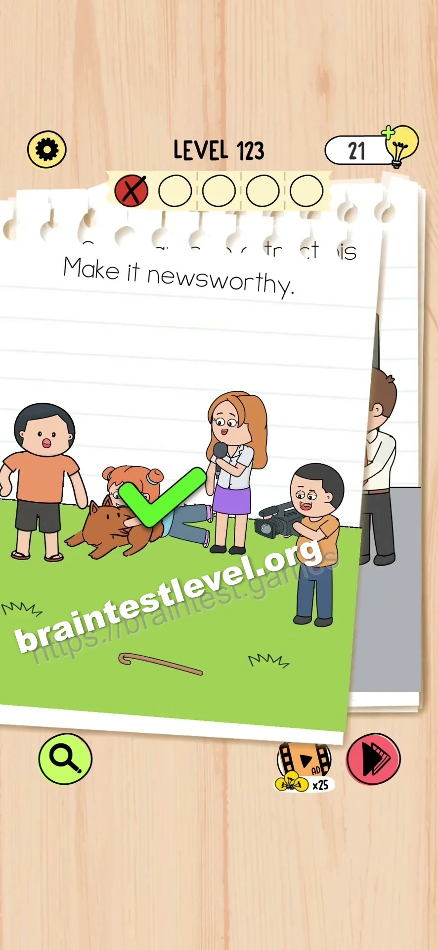 Brain Test 5 Level 123 scene 1 step 2