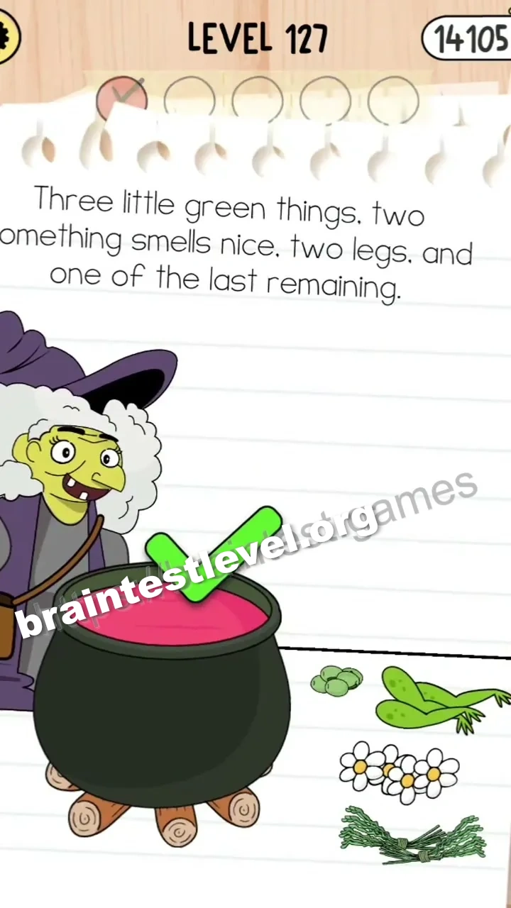 Brain Test 5 Level 127 scene 3 step 2