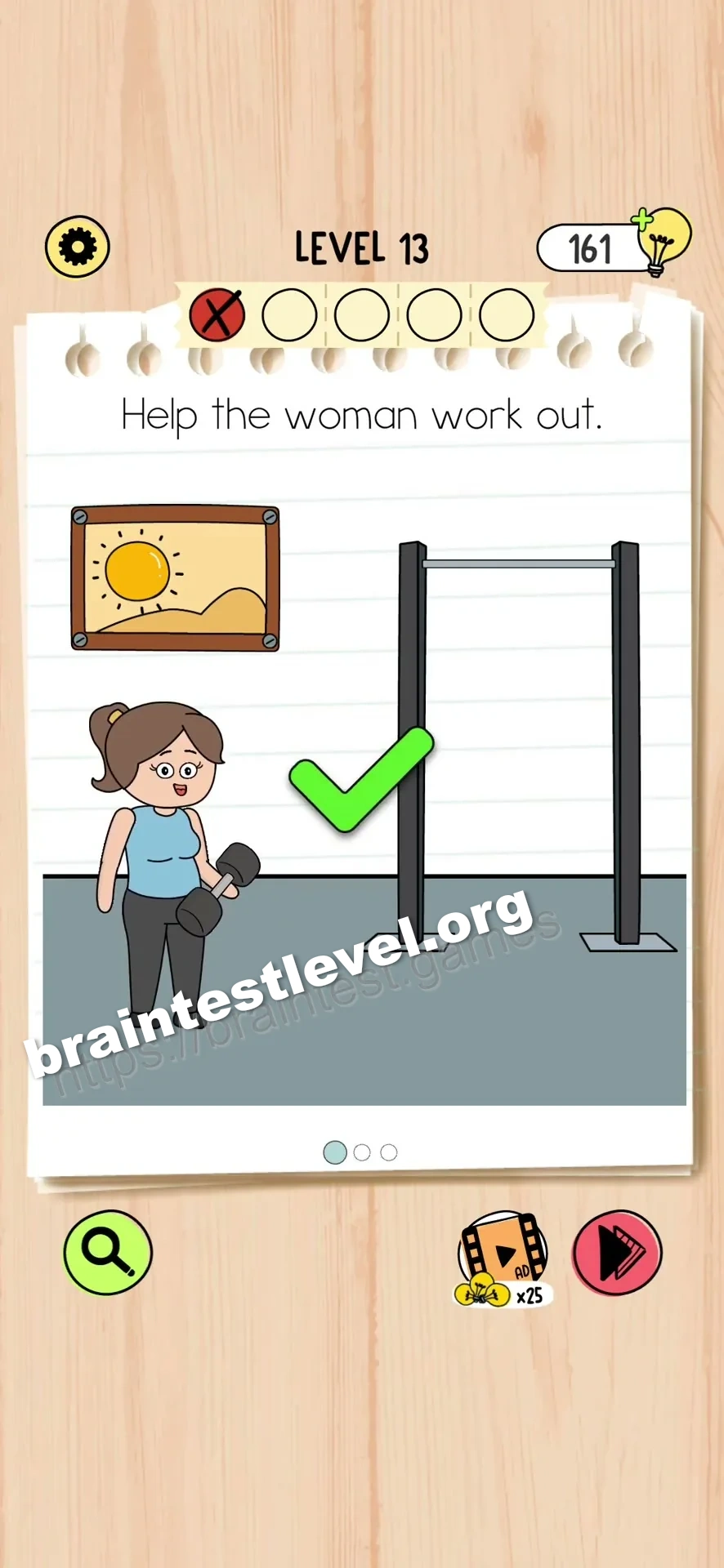 Brain Test 5 Level 13 scene 1 step 2