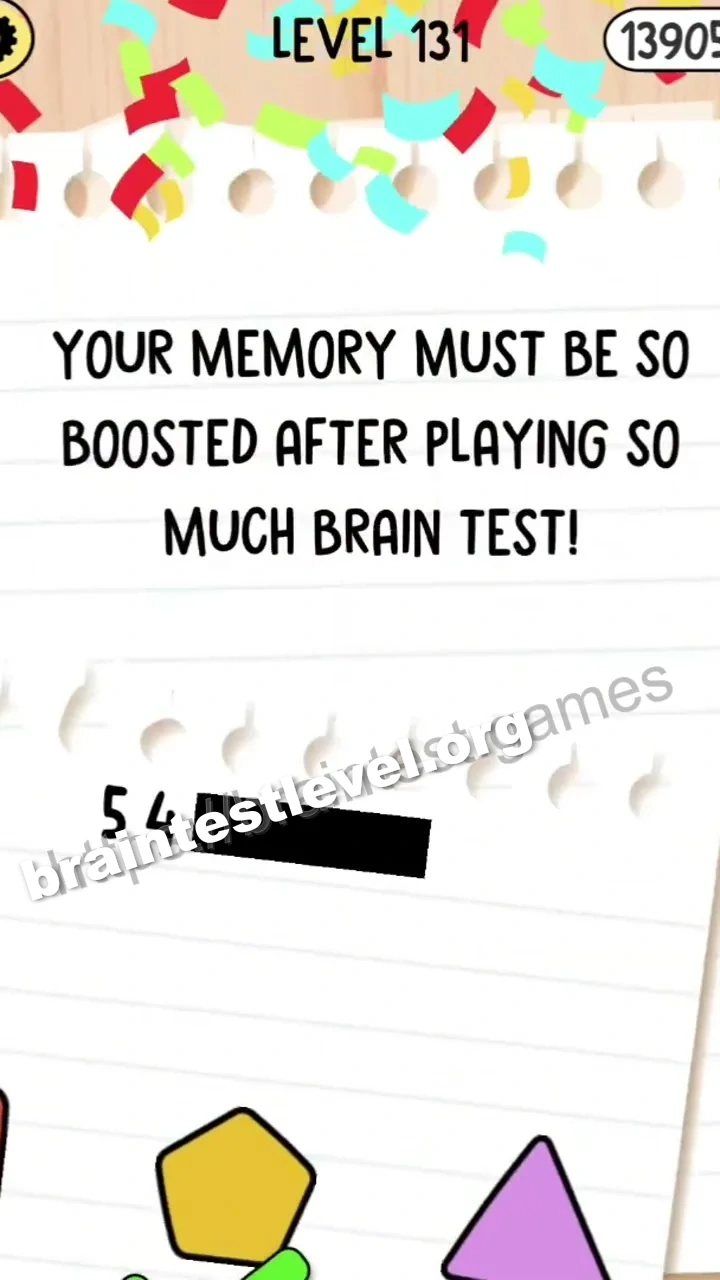 Brain Test 5 Level 131 scene 3 step 2