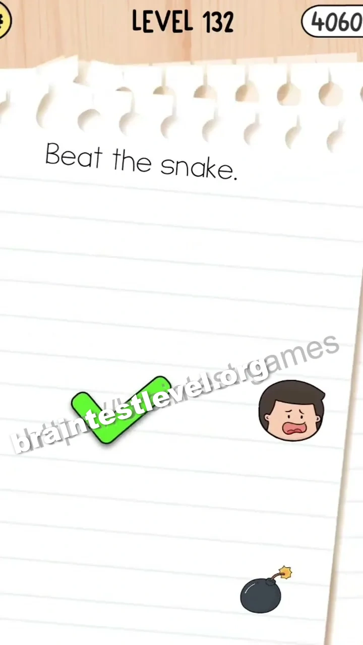 Brain Test 5 Level 132 scene 3 step 2