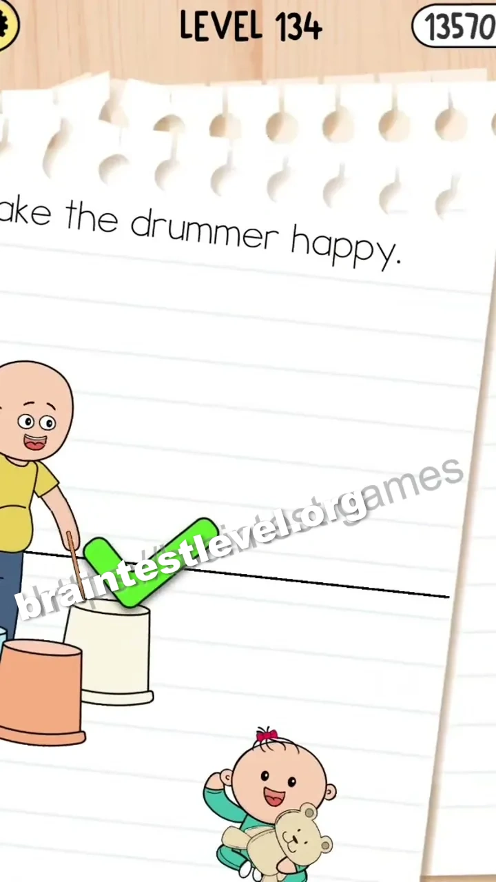 Brain Test 5 Level 134 scene 3 step 2