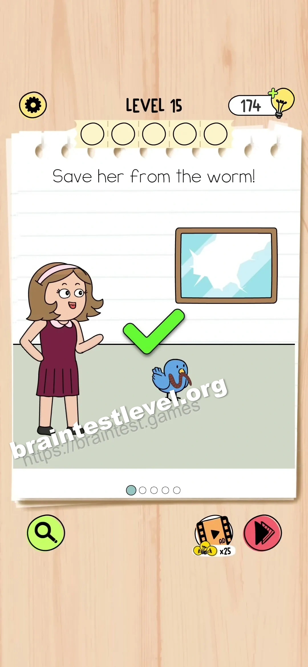 Brain Test 5 Level 15 scene 1 step 2