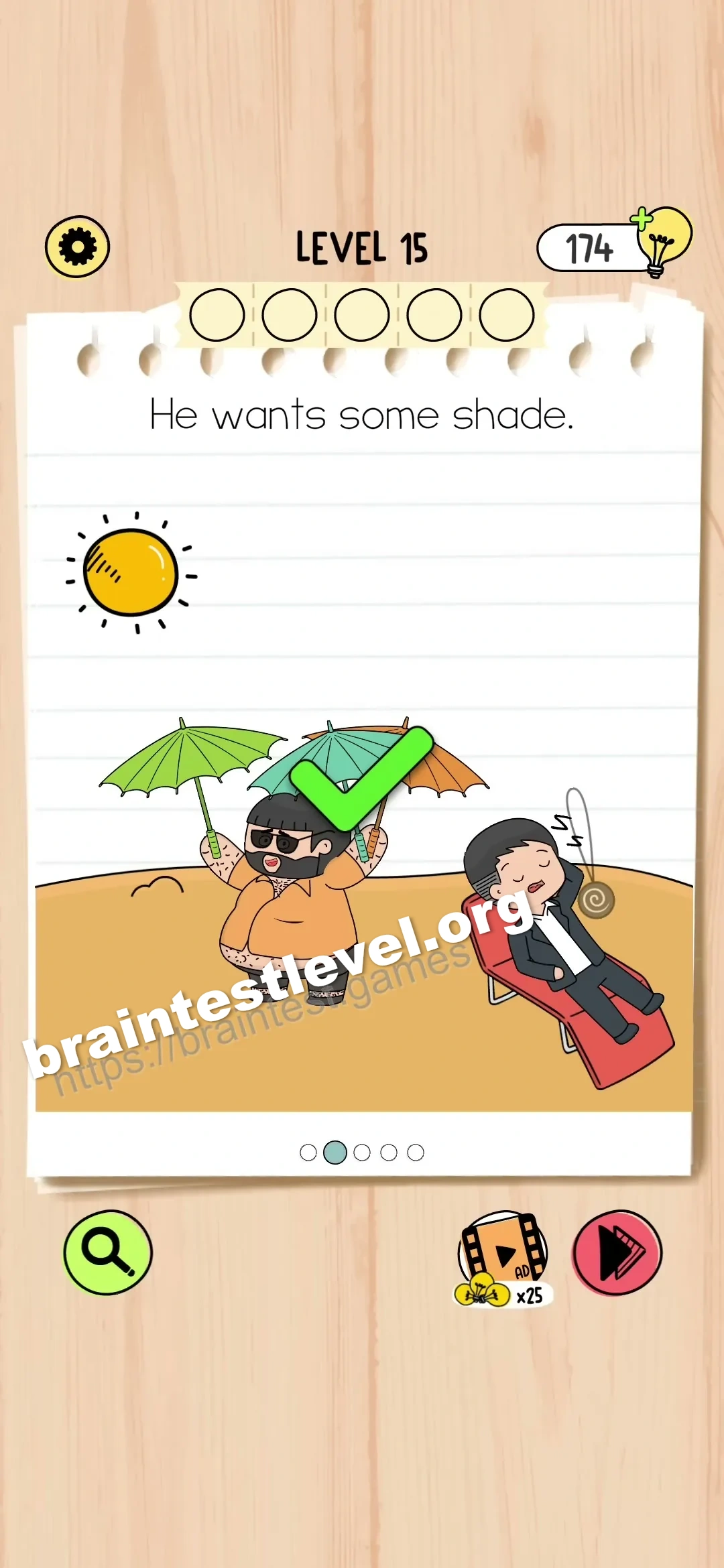 Brain Test 5 Level 15 scene 2 step 2