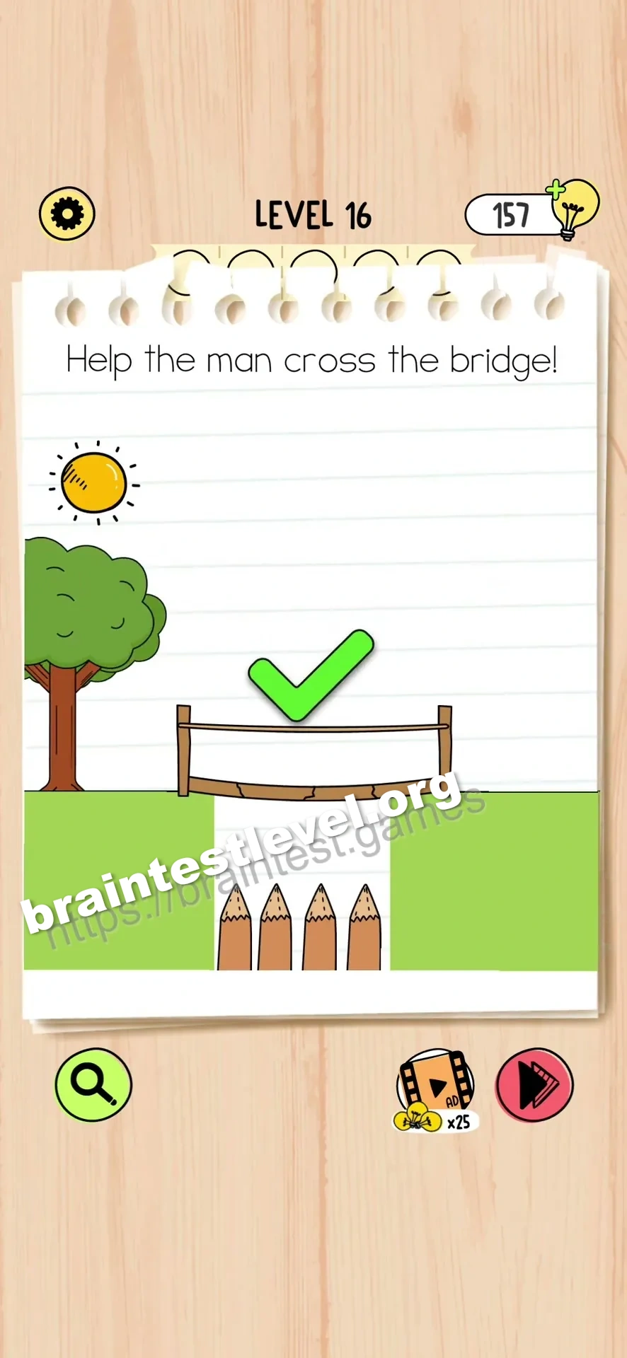 Brain Test 5 Level 16 scene 2 step 2
