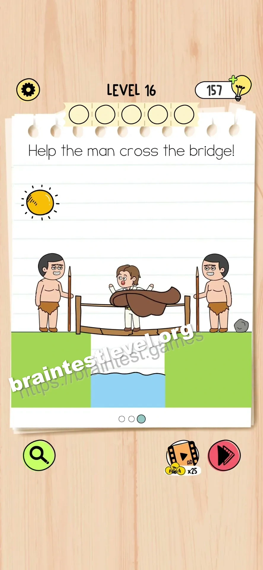 Brain Test 5 Level 16 scene 3 step 1