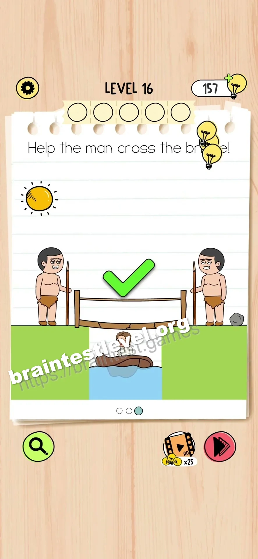 Brain Test 5 Level 16 scene 3 step 2