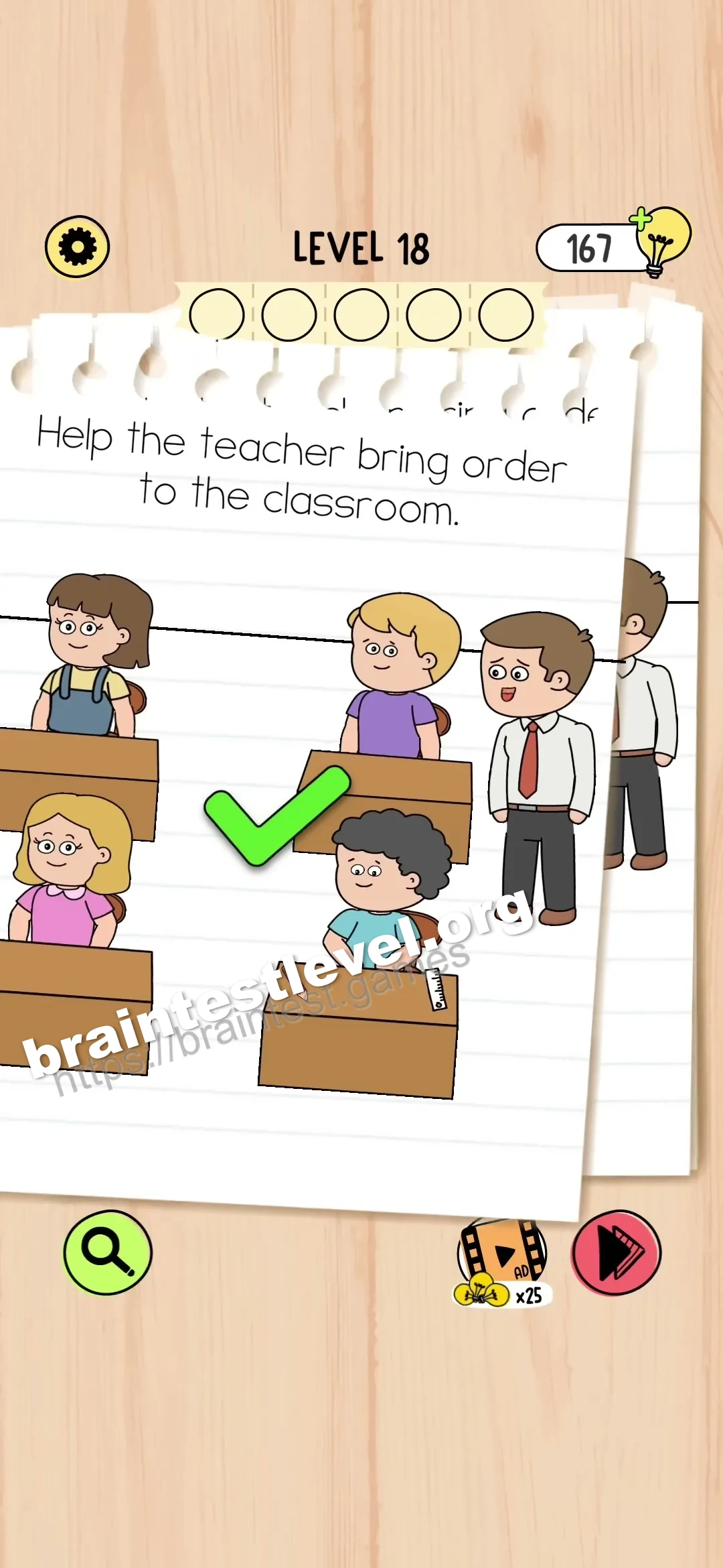 Brain Test 5 Level 18 scene 2 step 2
