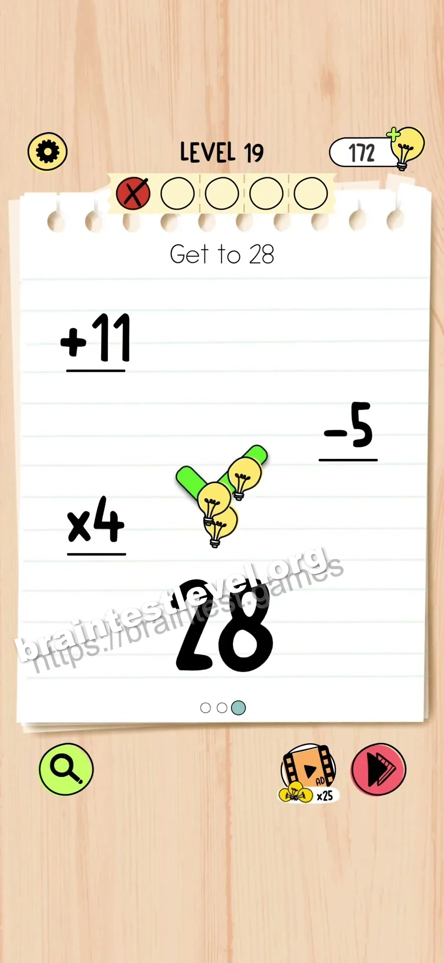 Brain Test 5 Level 19 scene 3 step 1