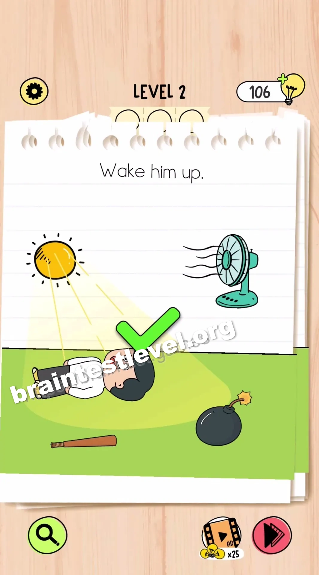 Brain Test 5 Level 2 scene 1 step 2