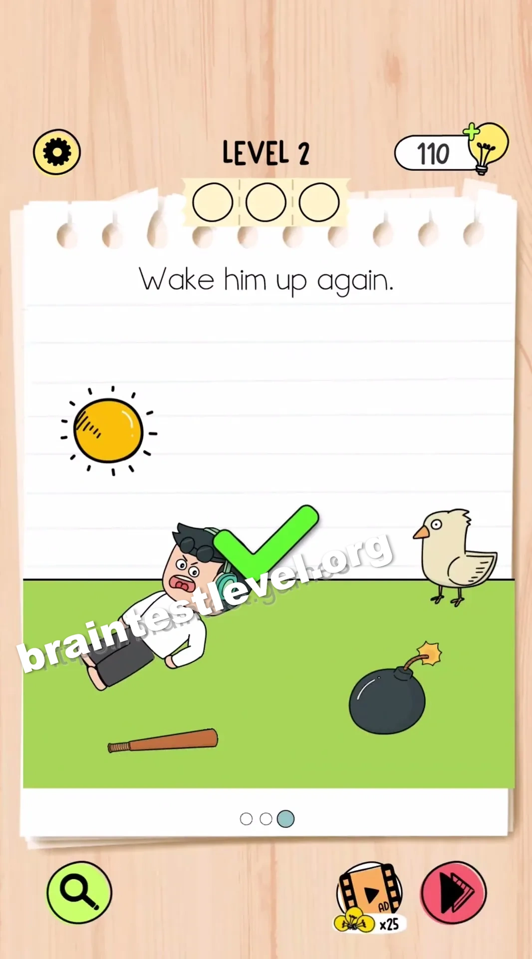 Brain Test 5 Level 2 scene 3 step 2