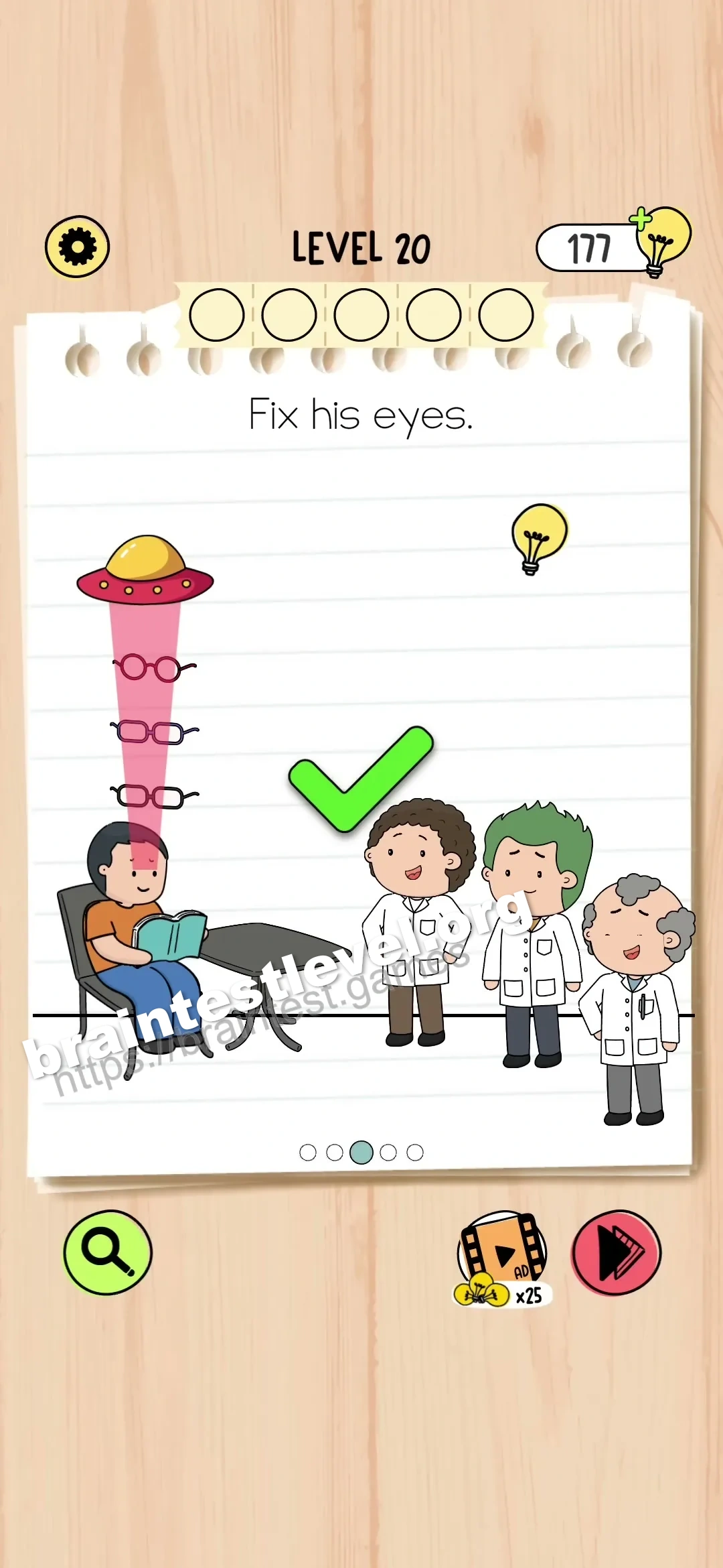 Brain Test 5 Level 20 scene 3 step 2