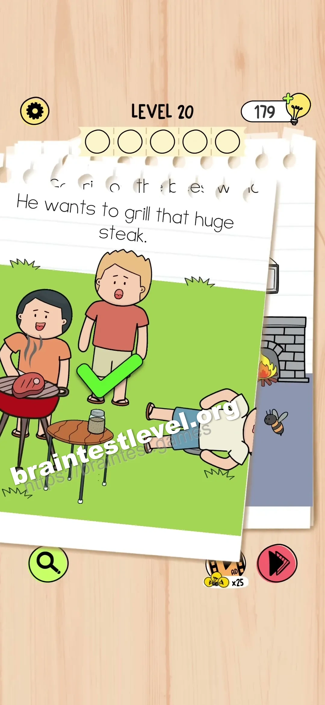 Brain Test 5 Level 20 scene 4 step 2