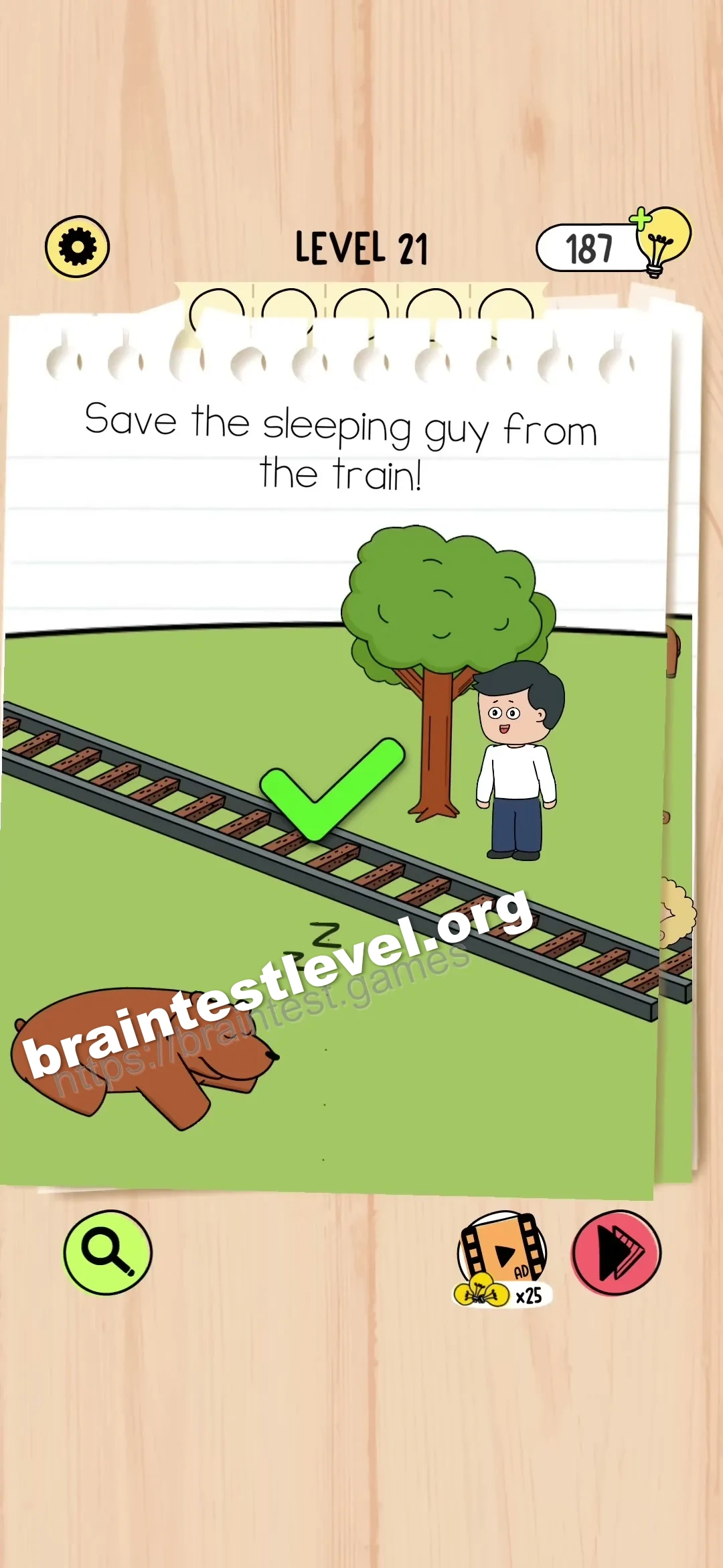 Brain Test 5 Level 21 scene 2 step 2