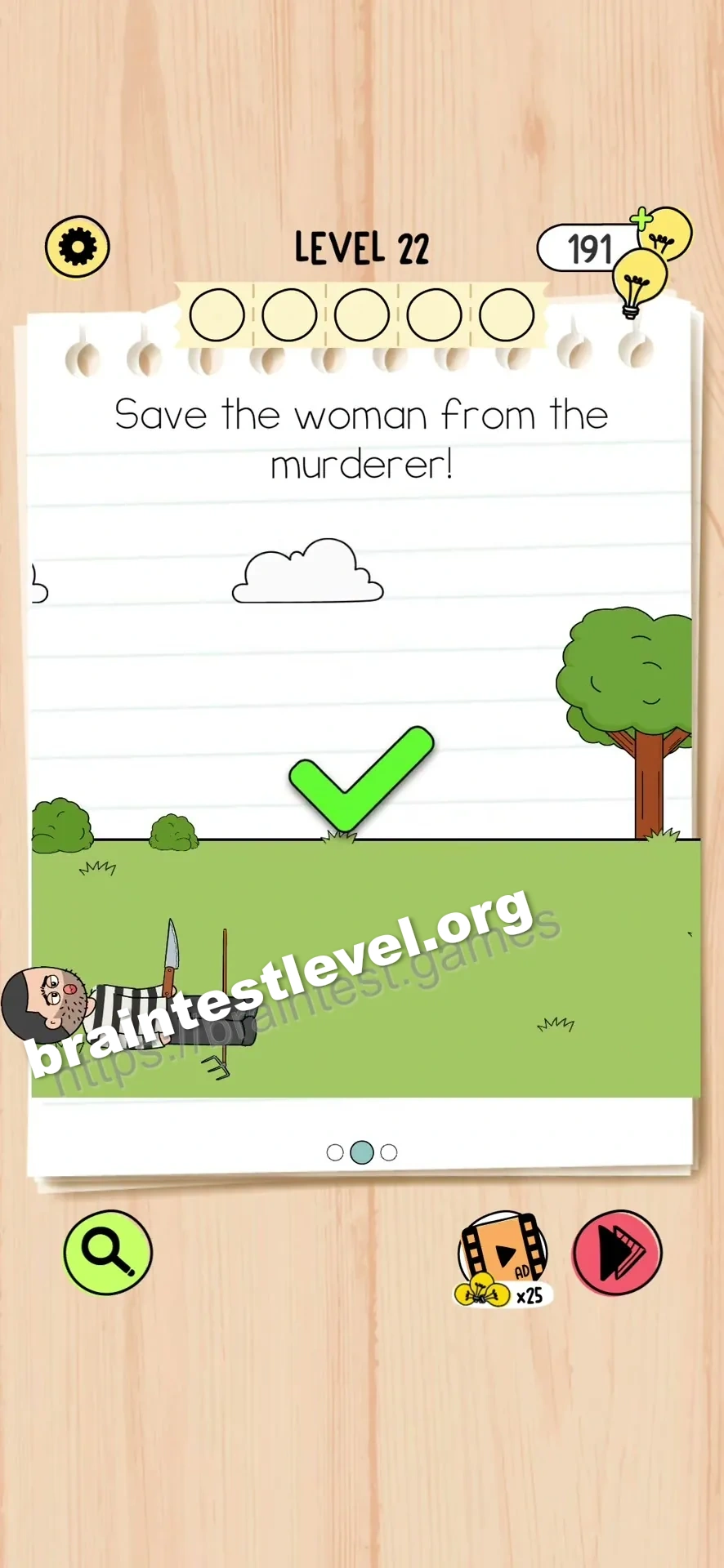 Brain Test 5 Level 22 scene 2 step 2