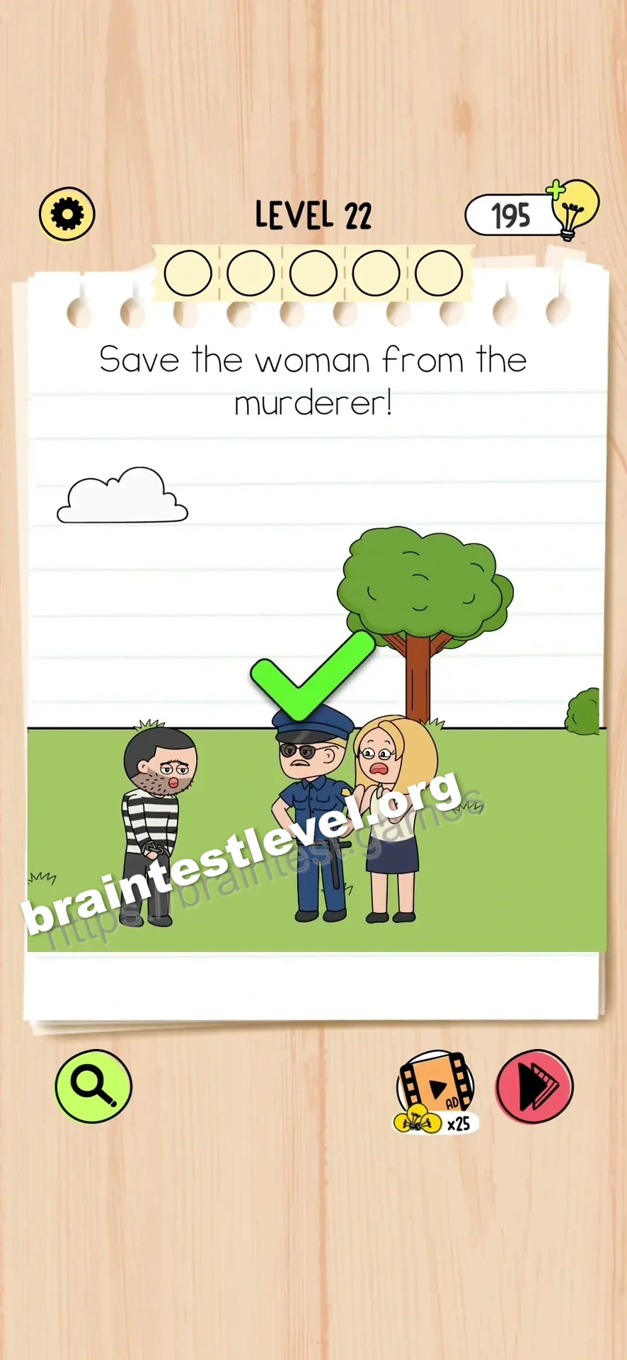 Brain Test 5 Level 22 scene 3 step 2