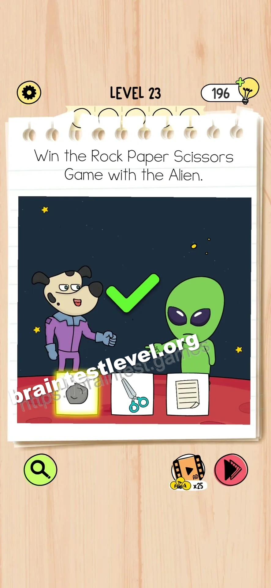 Brain Test 5 Level 23 scene 1 step 2