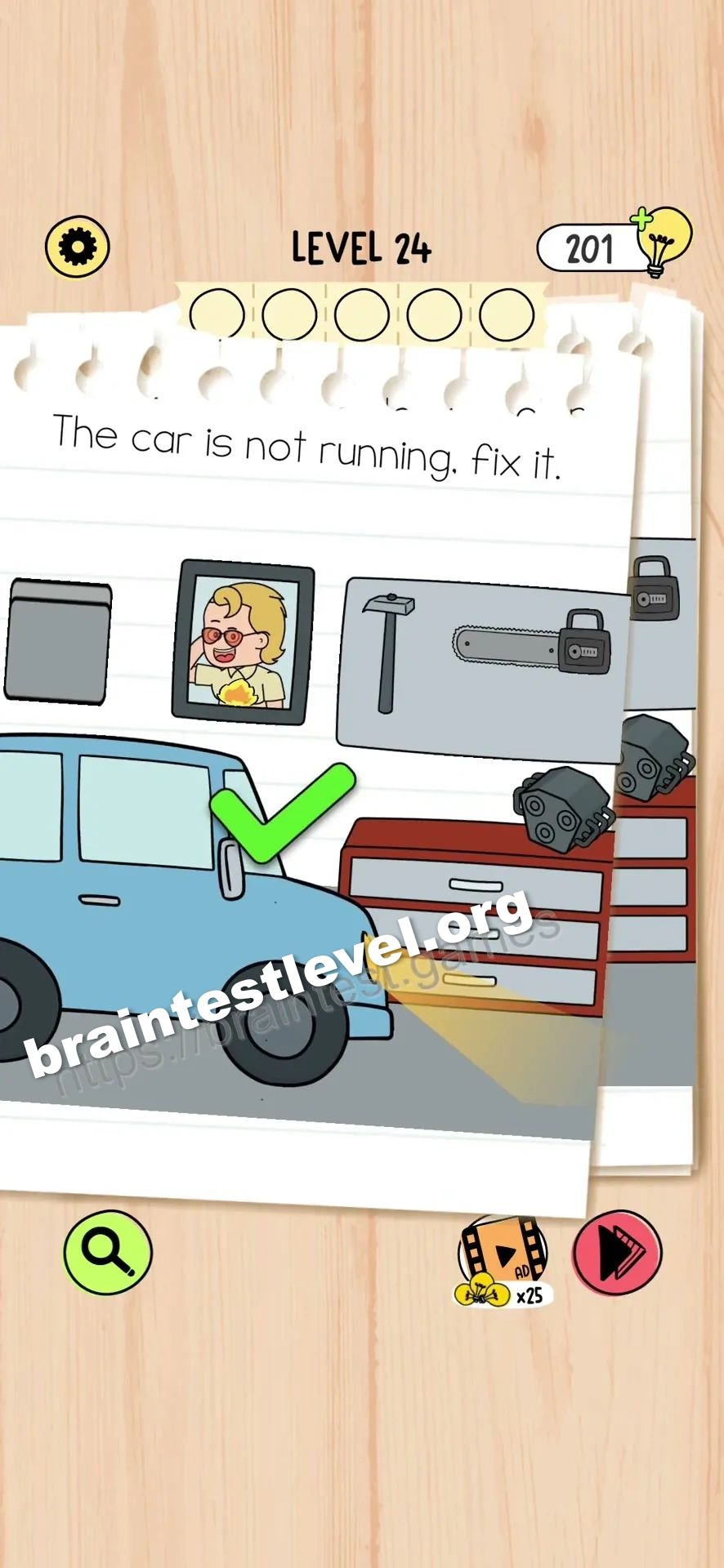 Brain Test 5 Level 24 scene 1 step 2