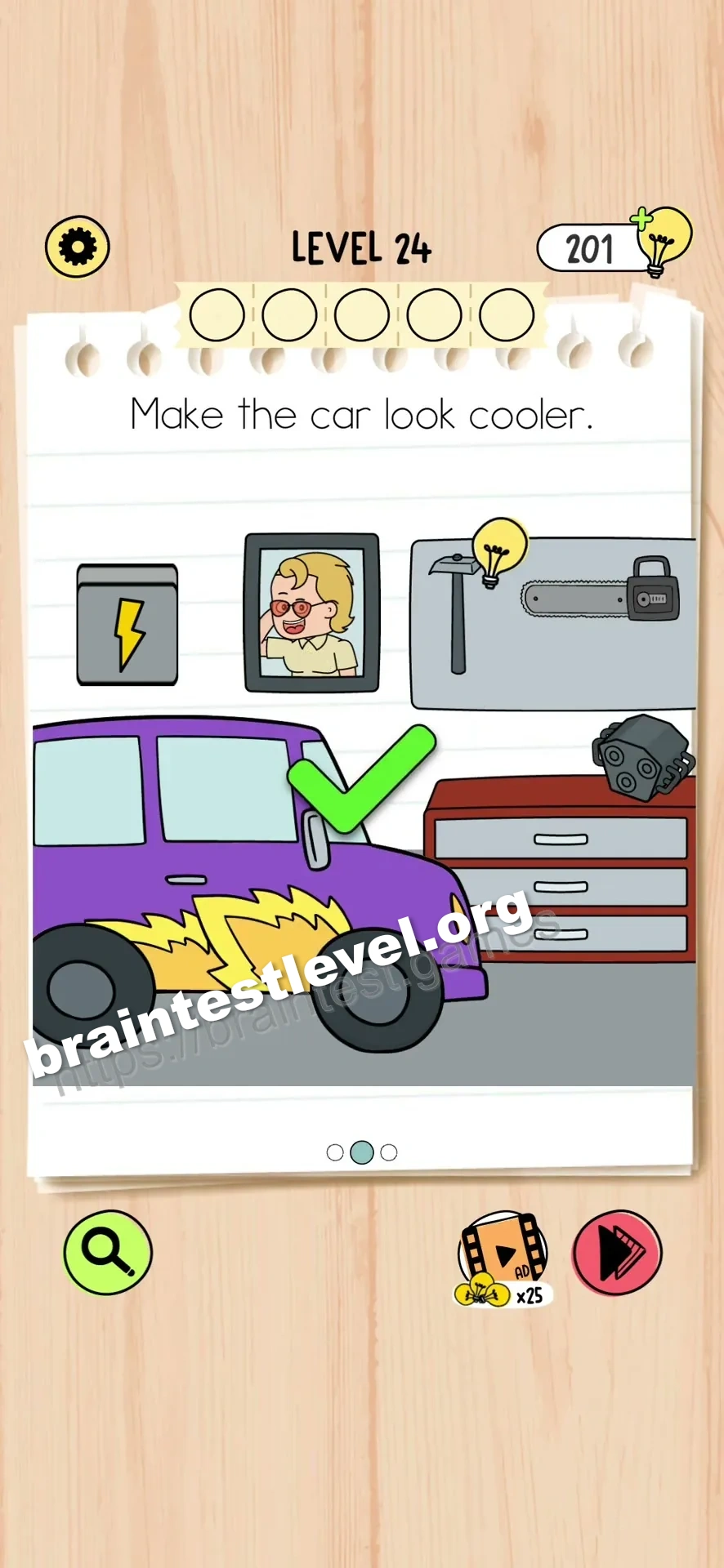 Brain Test 5 Level 24 scene 2 step 2