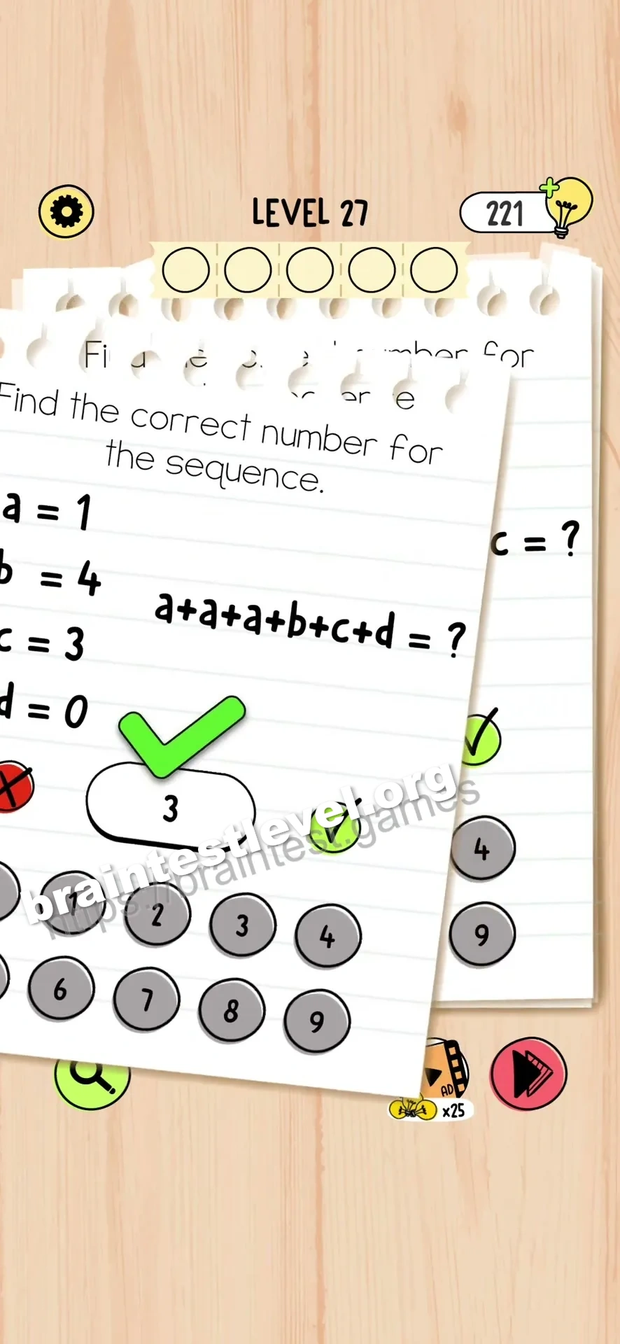 Brain Test 5 Level 27 scene 1 step 2