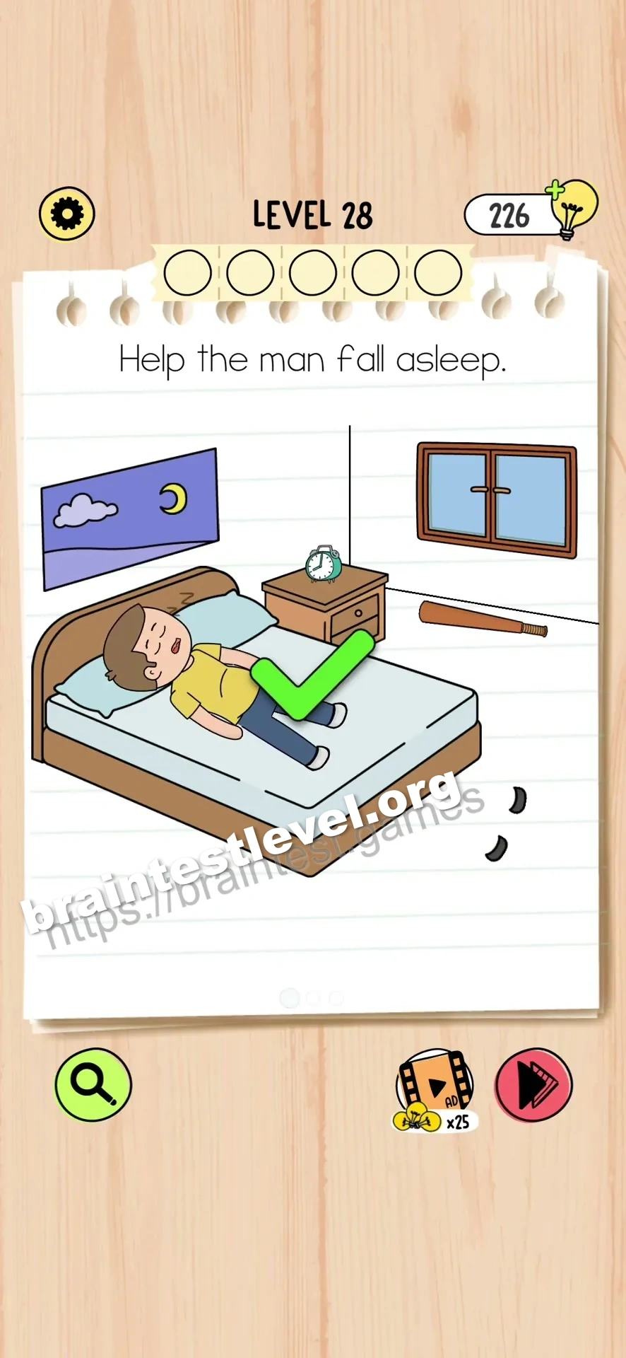 Brain Test 5 Level 28 scene 1 step 2